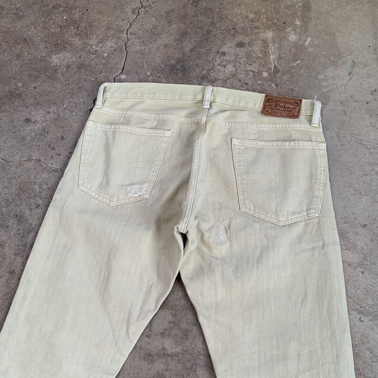 Ralph Lauren Polo RL S American distressed Selvedge Denim Jeans Size US 33 - 11 Thumbnail