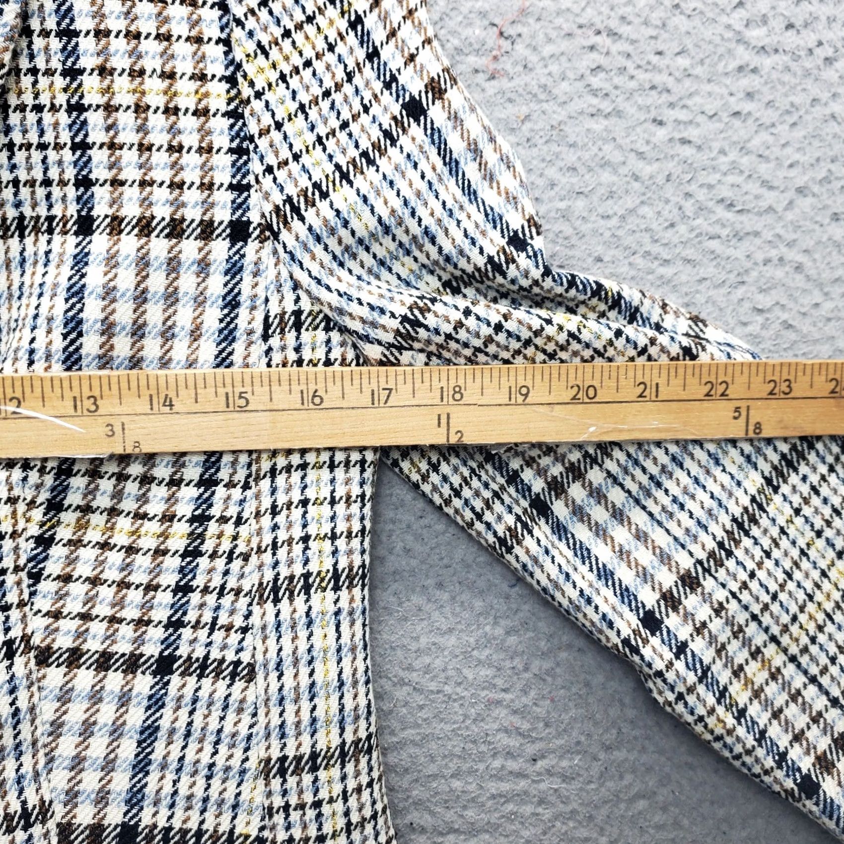 Talbots Talbots Blazer Women 2P Multi Houndstooth Plaid Wool Notch Lapel EUC Jacket Size XS / US 0-2 / IT 36-38 - 6 Thumbnail