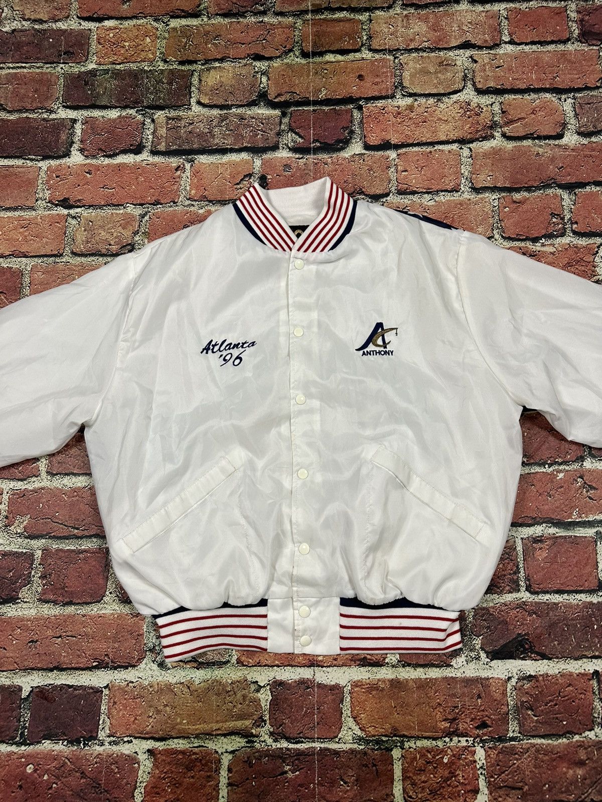 USA Olympics Vintage Atlanta Olympics King Louie Jacket 1996 USA Bomber Size US XL / EU 56 / 4 - 4 Thumbnail