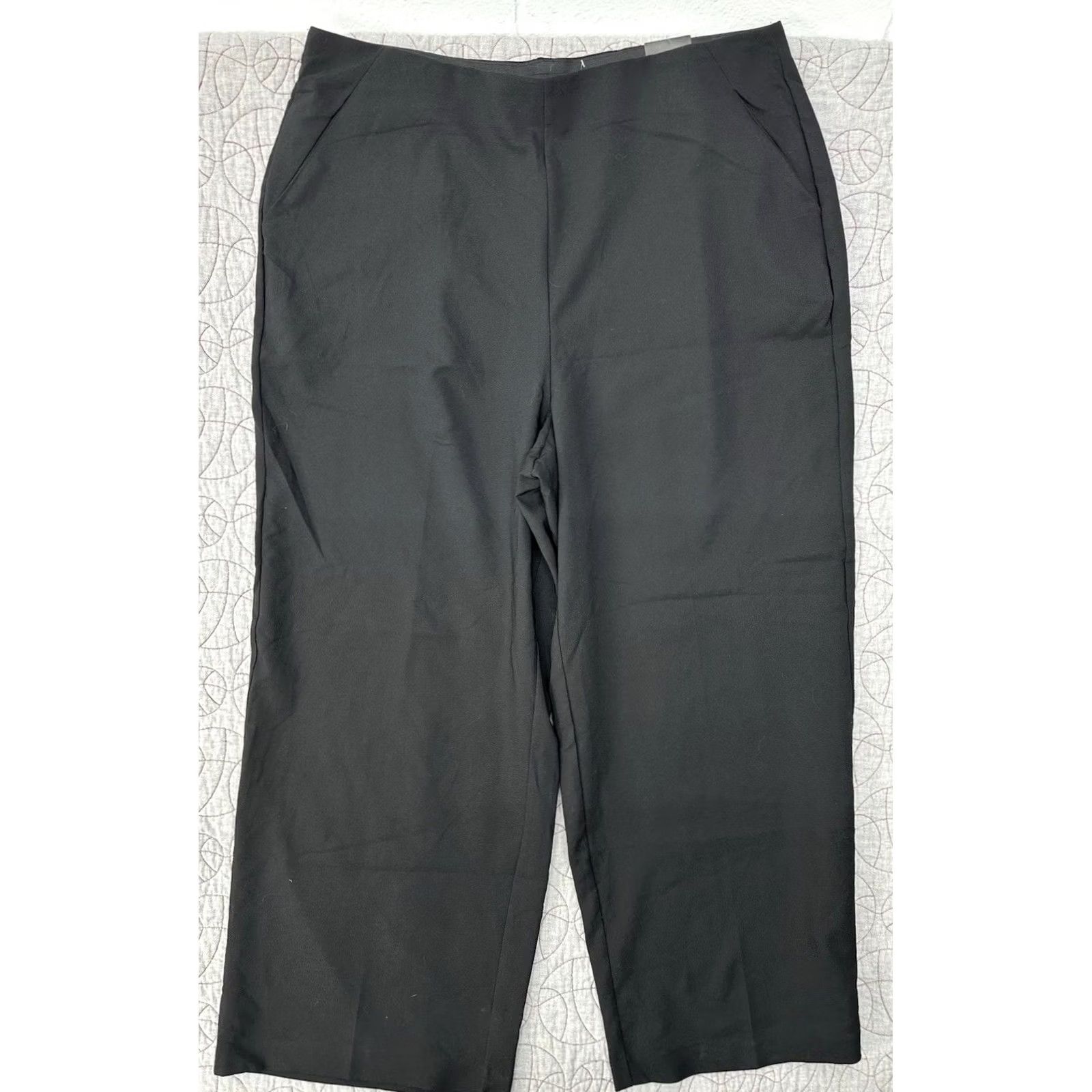 Torrid Torrid Pants Dress Pants Wide-Leg Pull On 3X Women Black 3X Plus Size High-Rise Studio Refined Wide Leg 22 24 NWT Size 40" / US 18 - 3 Thumbnail