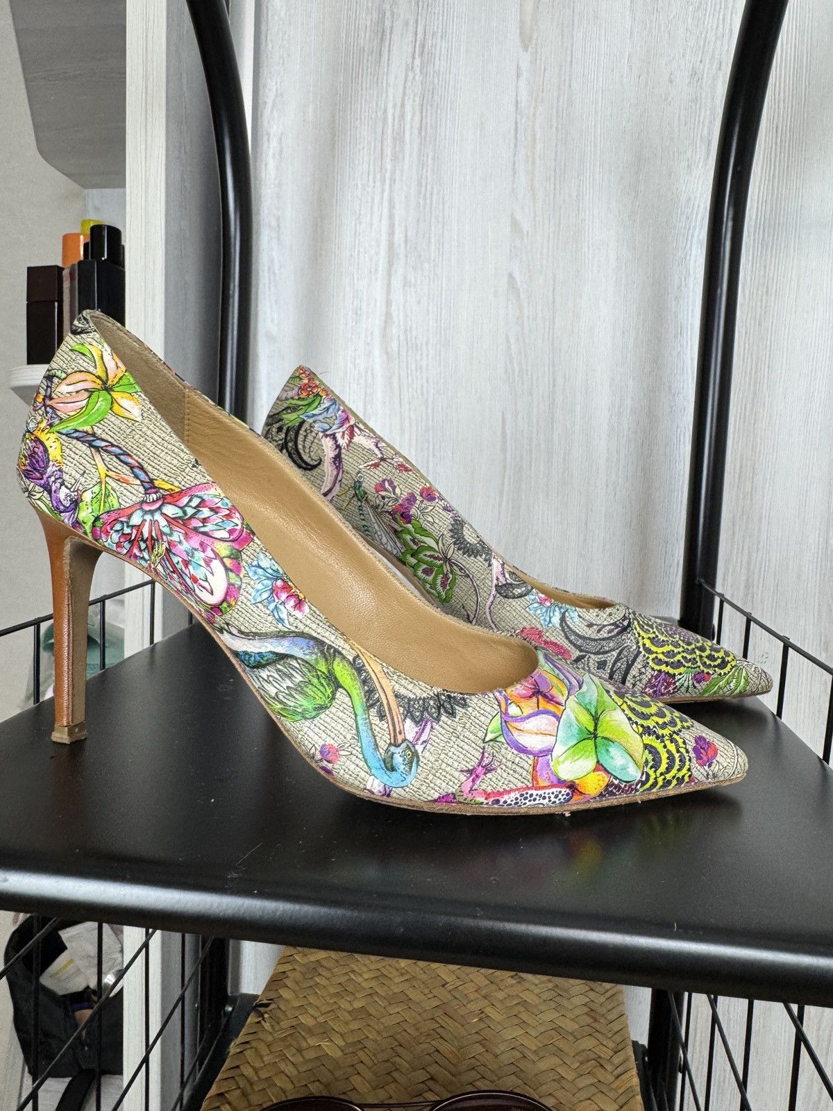 Etro ETRO made in Italy flower floral pattern multicolor heels Size US 7 / IT 37 - 1 Thumbnail
