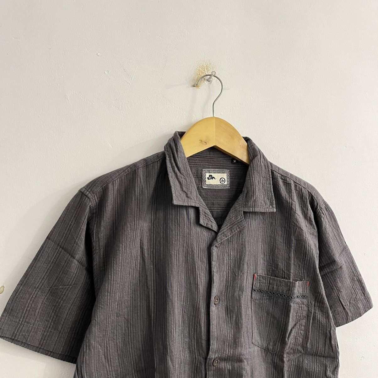 Japanese Brand Japanese Brand Gray Campcollar Shirt Size US M / EU 48-50 / 2 - 3 Thumbnail