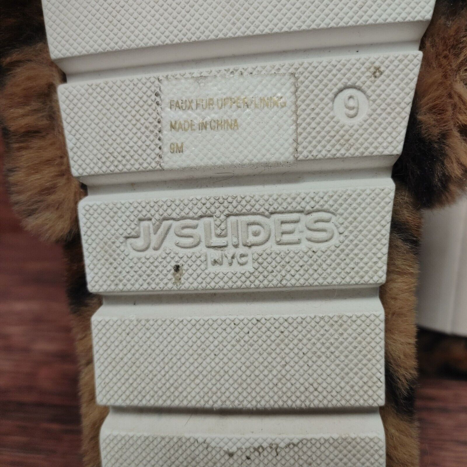 Other J/Slides NYC Women's Cheetah Print Faux Fur Slipper Slides 9 Size US 9 / IT 39 - 4 Thumbnail