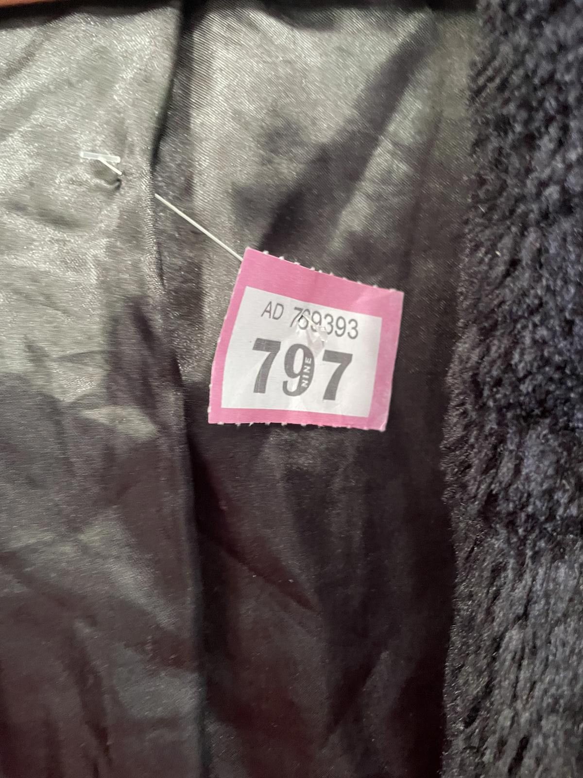 Unknown London Black Faux Fur Women's Coat Size M / US 6-8 / IT 42-44 - 3 Thumbnail