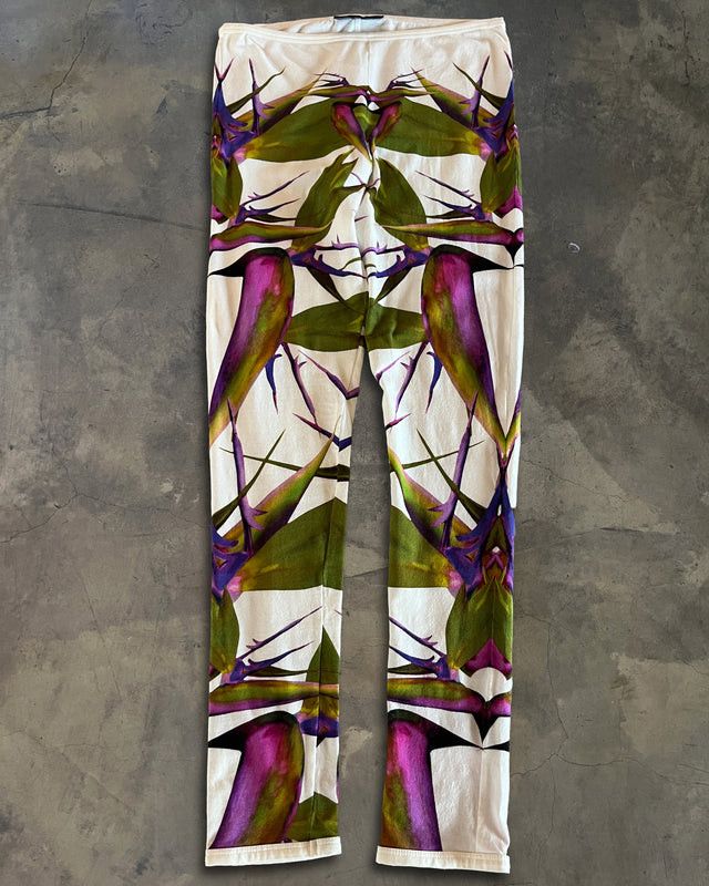 Givenchy GIVENCHY SS2012 BIRDS OF PARADISE LEGGINGS Size US 26 / EU 42 - 1 Thumbnail