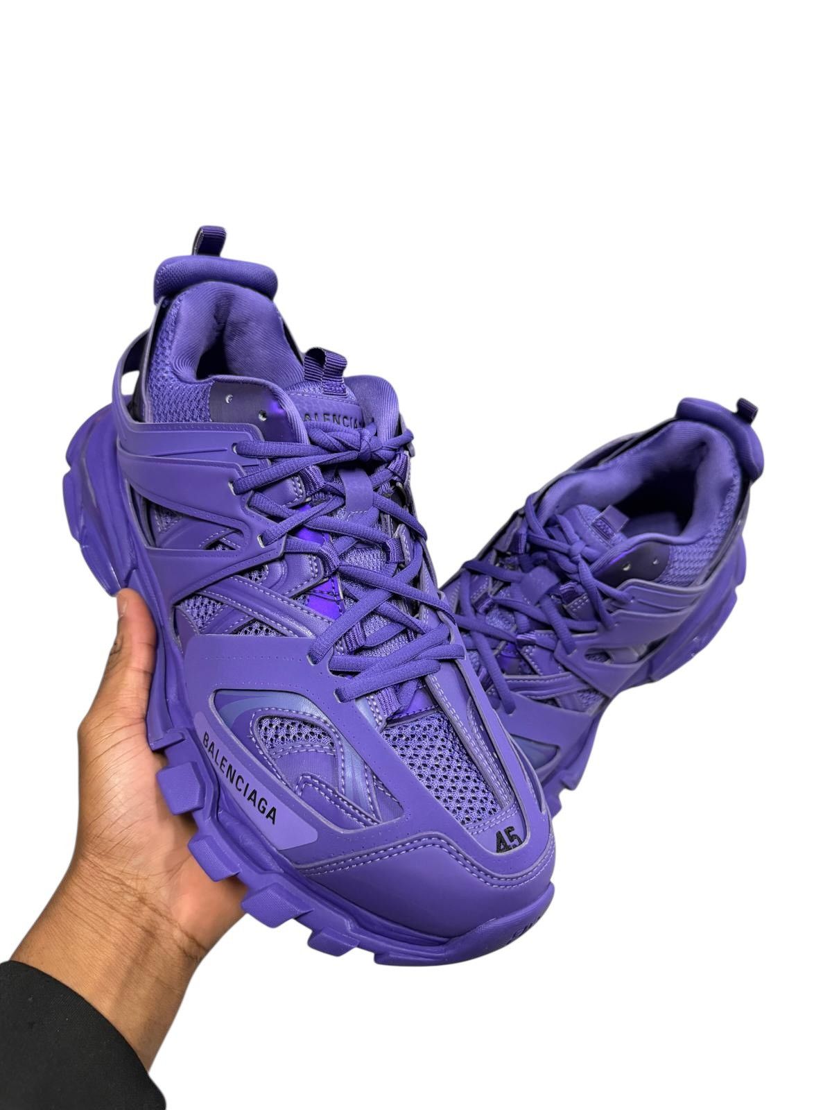 Balenciaga Purple Balenciaga Track Runner Size US 12.5 / EU 45-46 - 1 Thumbnail