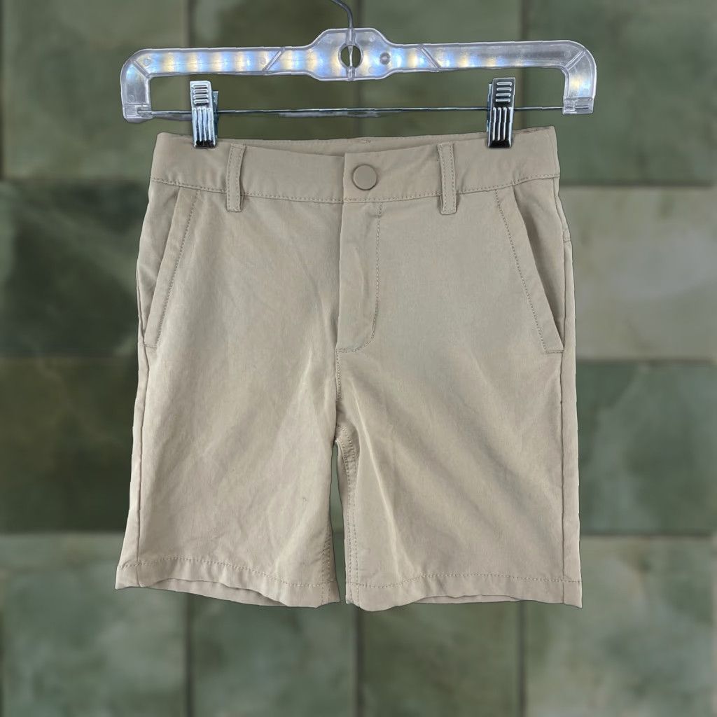 Vintage All In Motion Shorts Womens Small Khaki Beige Outdoor Elastic Waist Pockets 5 in Inseam Athletic Size 28" / US 6 / IT 42 - 1 Thumbnail