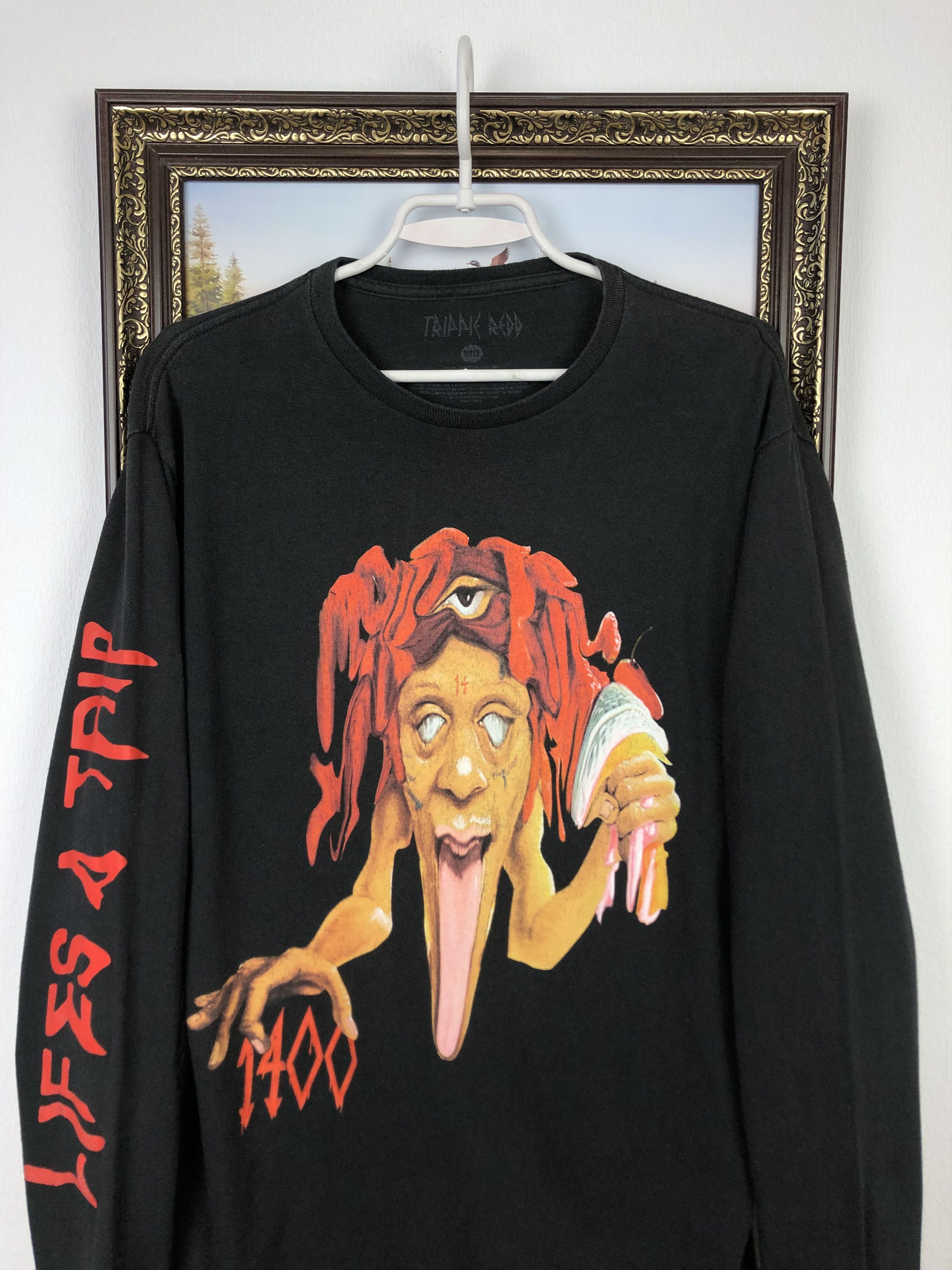 Band Tees Vintage Trippie Redd Shirt Lifes a Trip Rap Hip Hop Tee Size US M / EU 48-50 / 2 - 2 Thumbnail