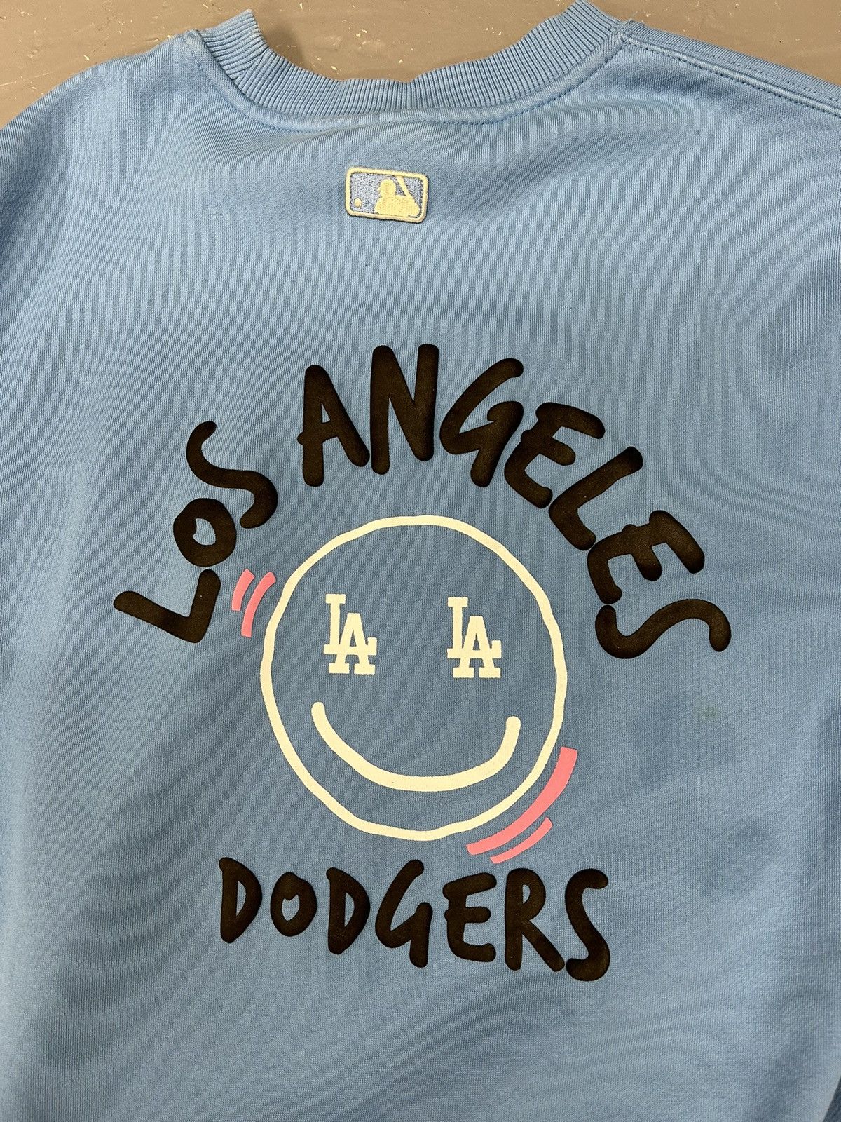 MLB × Vintage Crazy Vintage Y2K Essential LA Dodgers Baby Blue Crewneck Size US S / EU 44-46 / 1 - 2 Thumbnail