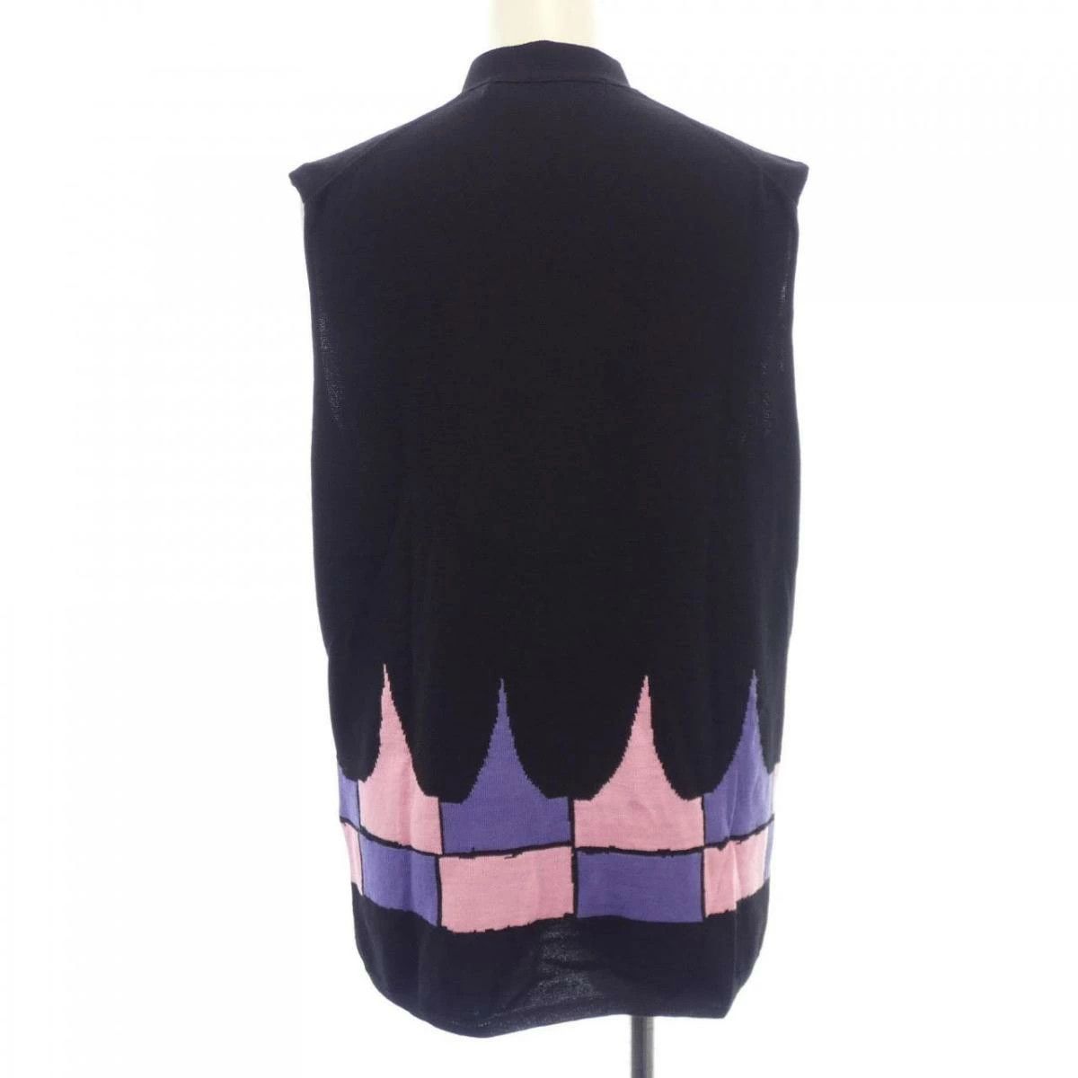 Comme des Garcons Homme Plus Vest Wool V-neck Button Up Allover Pattern Multicolor Size US S / EU 44-46 / 1 - 2 Thumbnail
