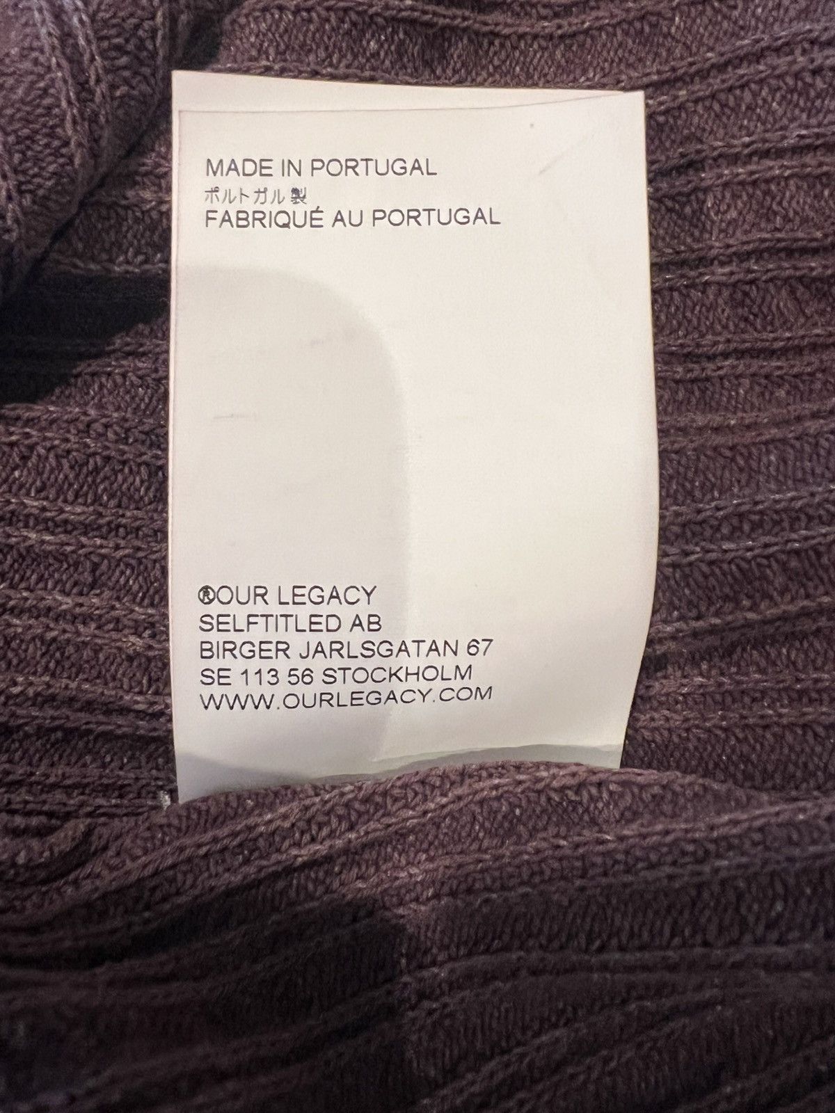 Our Legacy Our Legacy Ribbed Recycled Silk-Blend Sweater Size US L / EU 52-54 / 3 - 7 Thumbnail