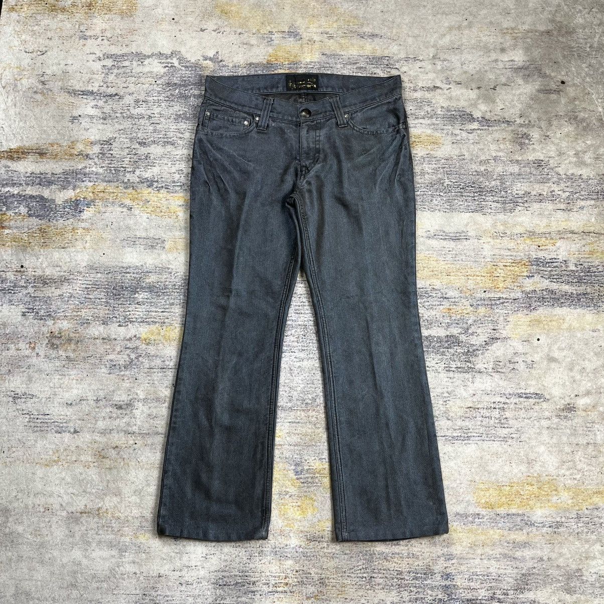 Isamu Katayama Backlash Kyoji Maruyama shimmer boot cut denim pants Size US 34 / EU 50 - 3 Thumbnail