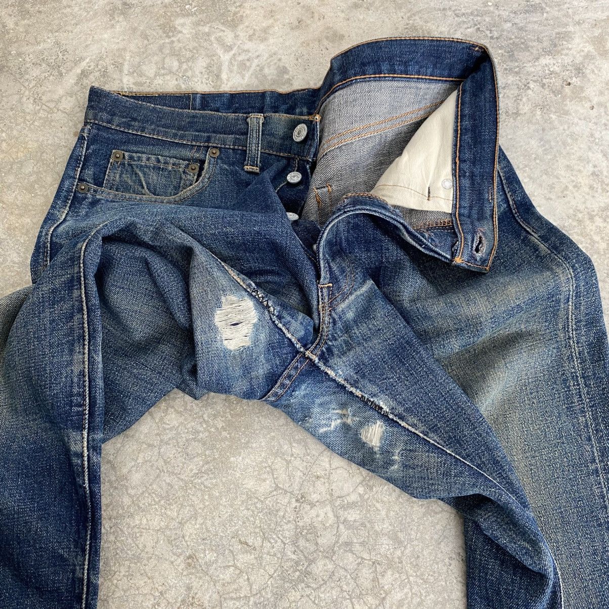 Denime Vintage 90’s Denime Japan Faded Blue Selvedge Jeans Size US 32 / EU 48 - 8 Thumbnail