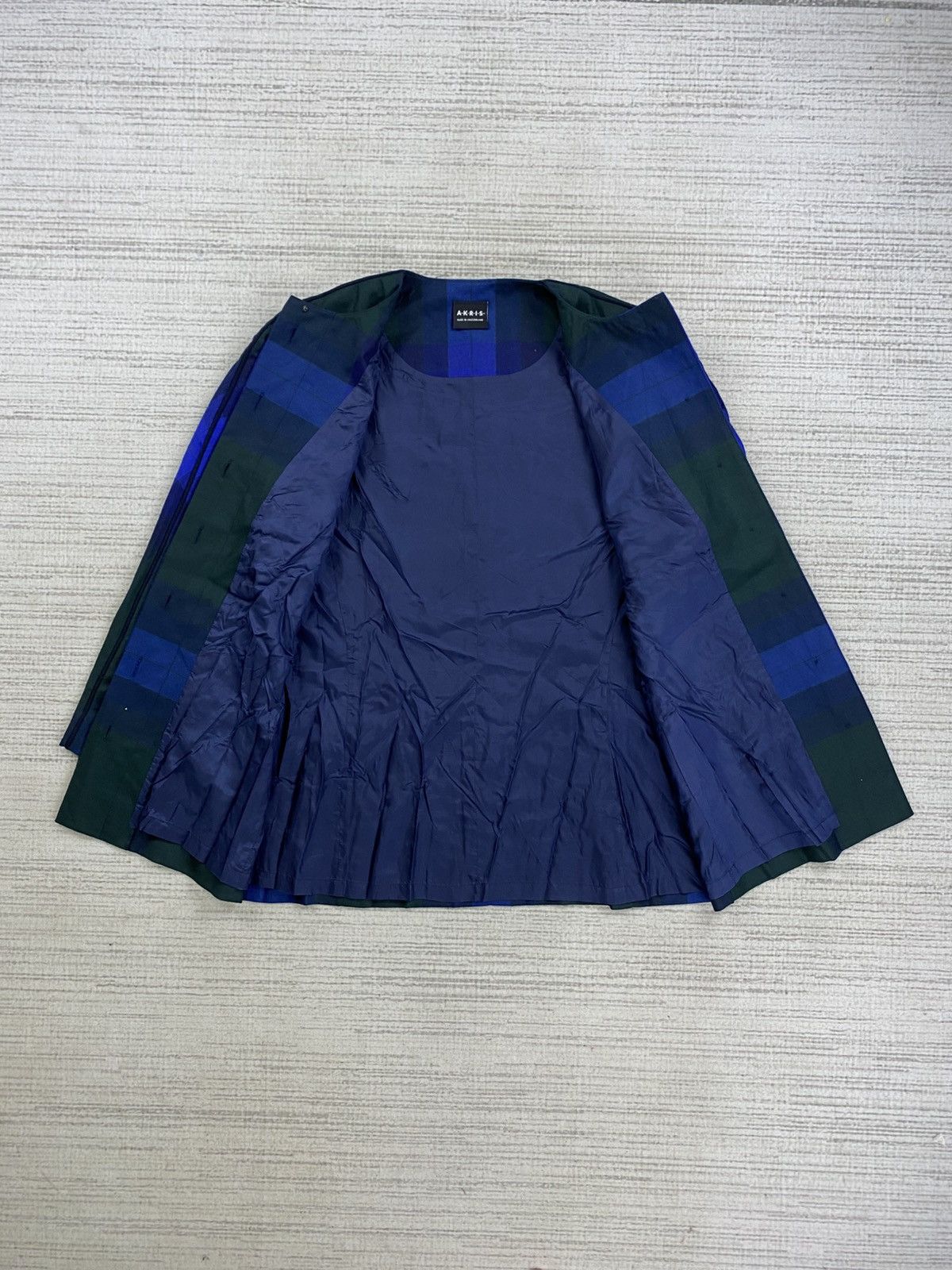Akris Vintage Akris Switzerland Blue Checked Dress Size M / US 6-8 / IT 42-44 - 5 Thumbnail