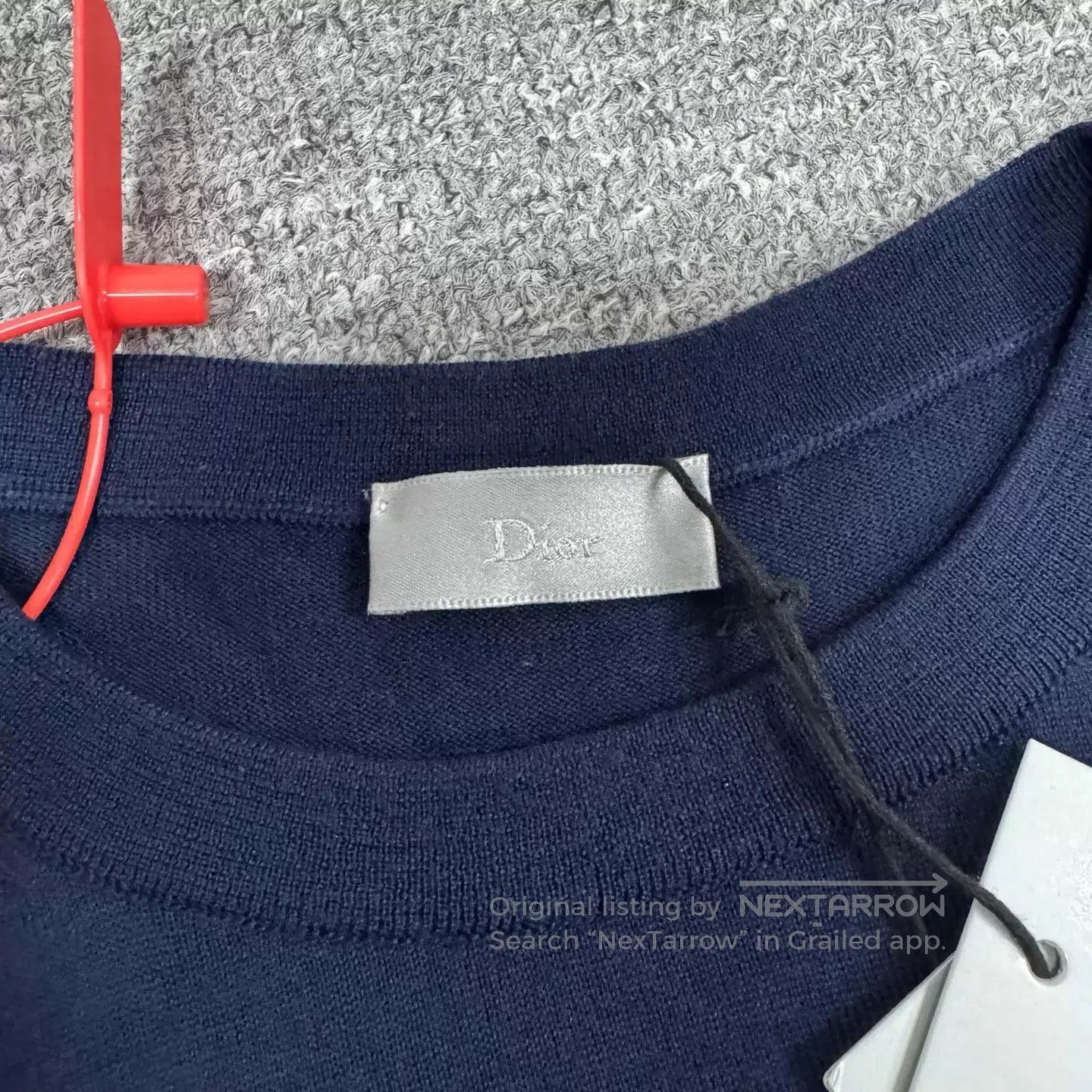 Dior Blue Long-Sleeve Knit Sweater Size M. Size US M / EU 48-50 / 2 - 7 Thumbnail