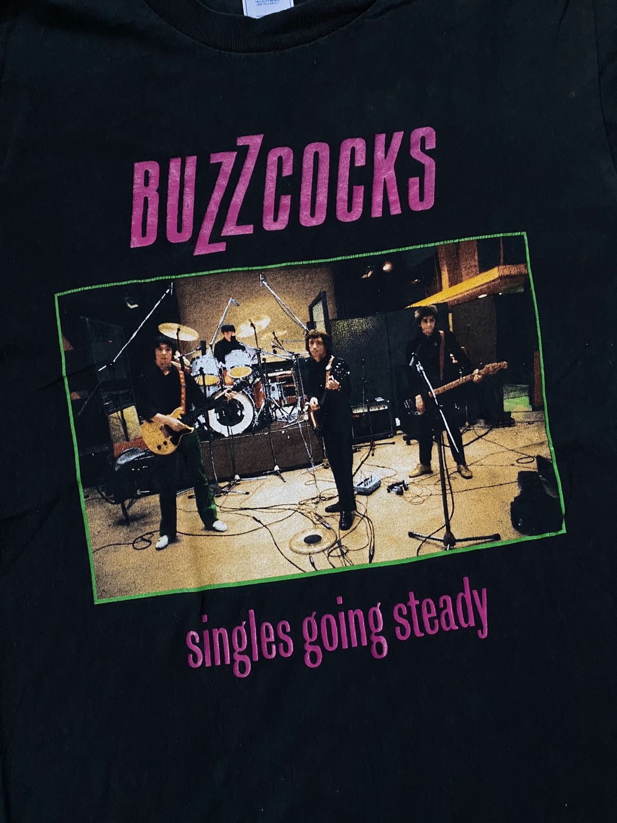Band Tees Y2K Buzzcocks Singles Going Steady Promo Tee Shirt Punk rock Size US S / EU 44-46 / 1 - 2 Thumbnail