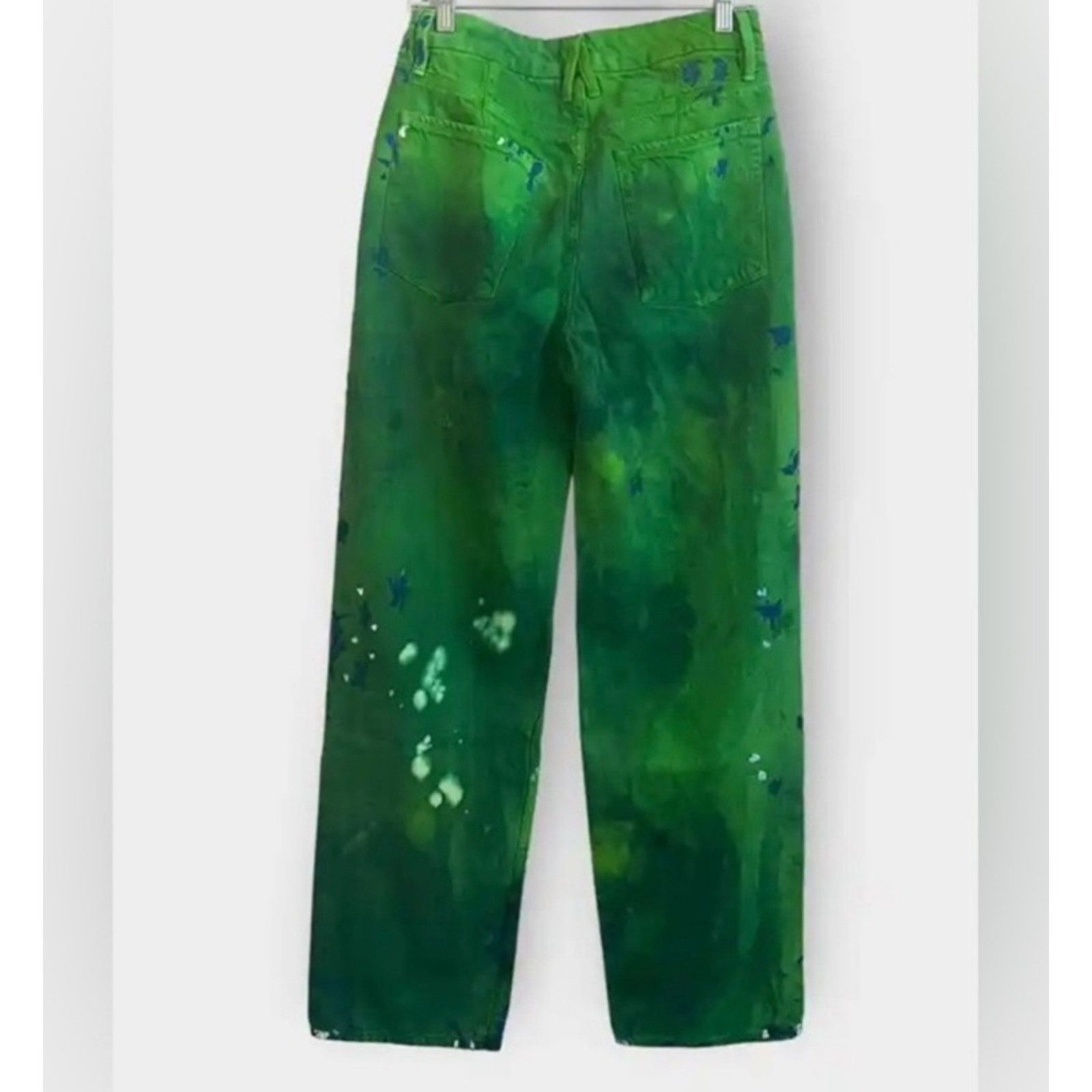 Good American Good American 'Good '90s' Summer Green Tie Dye Jeans 4/27 Size 27" / US 4 / IT 40 - 6 Thumbnail