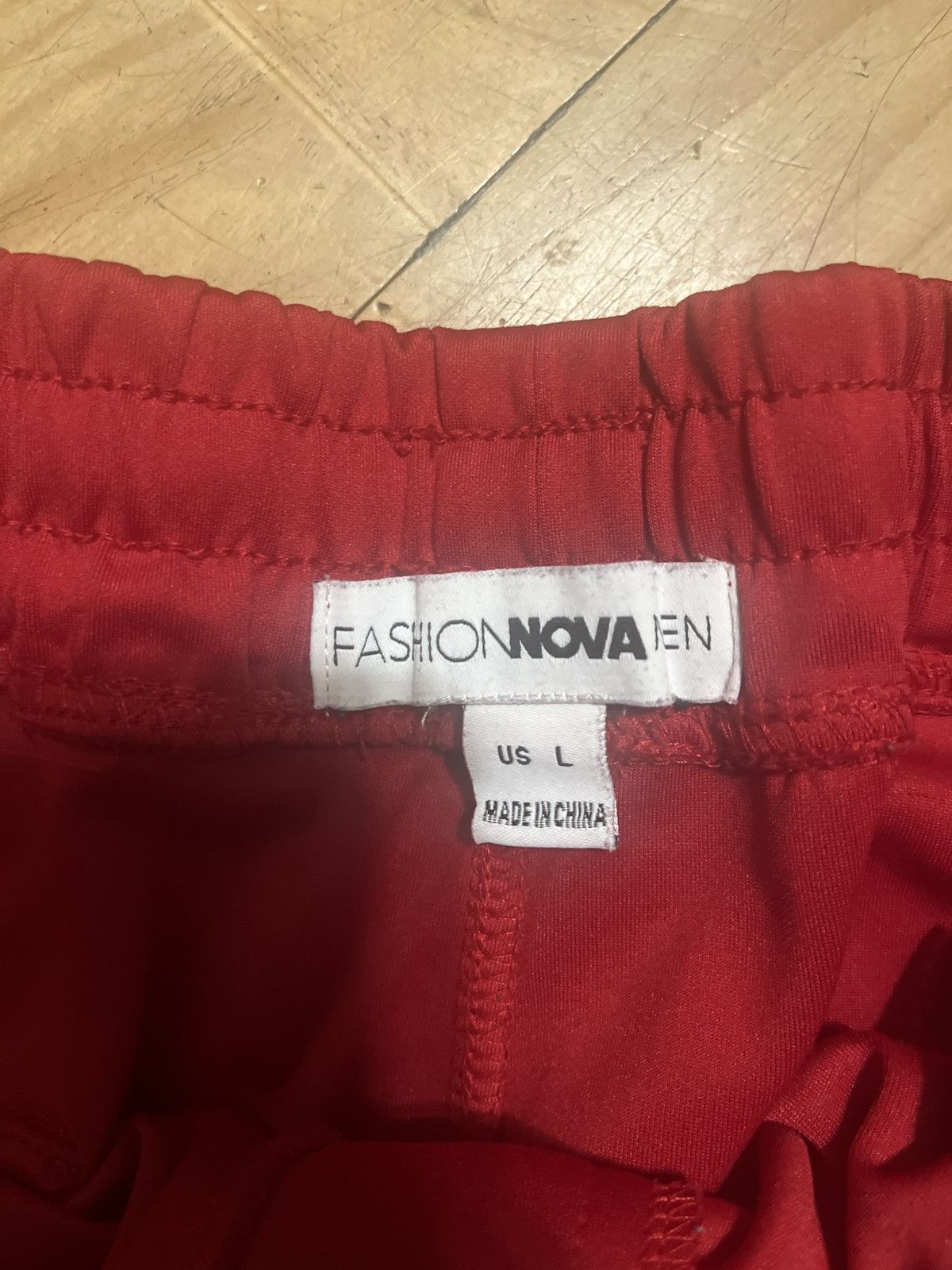 Fashion Nova Men’s Fashion Nova Red Track Pants Size US 34 / EU 50 - 6 Thumbnail