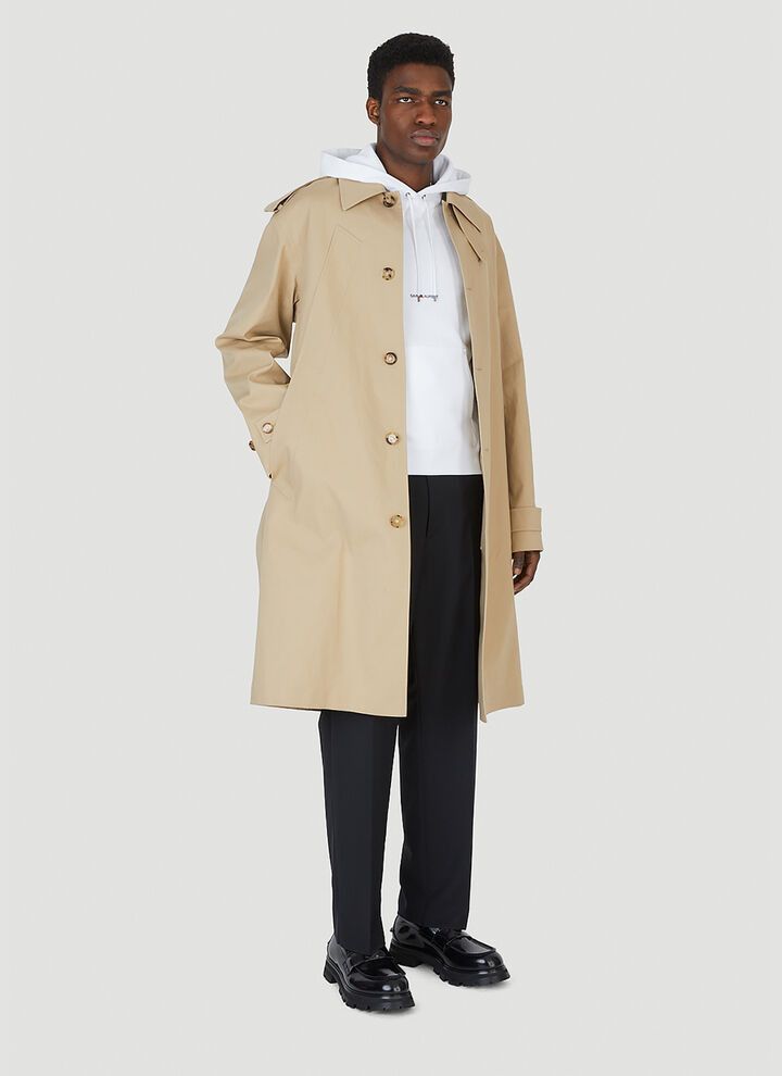 Saint Laurent Paris o1bcso1str0924 Rive Gauche Hoodie in White Size US S / EU 44-46 / 1 - 2 Thumbnail