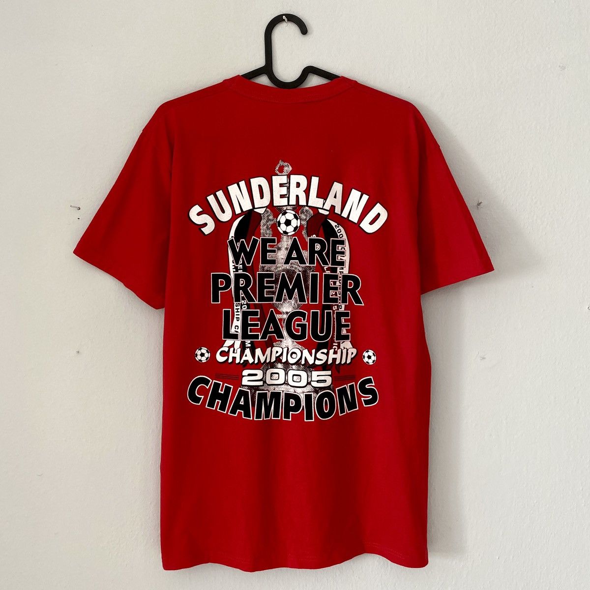 Vintage 2005 2006 Sunderland Champions Back Vintage Retro Soccer Tee Size US M / EU 48-50 / 2 - 6 Thumbnail