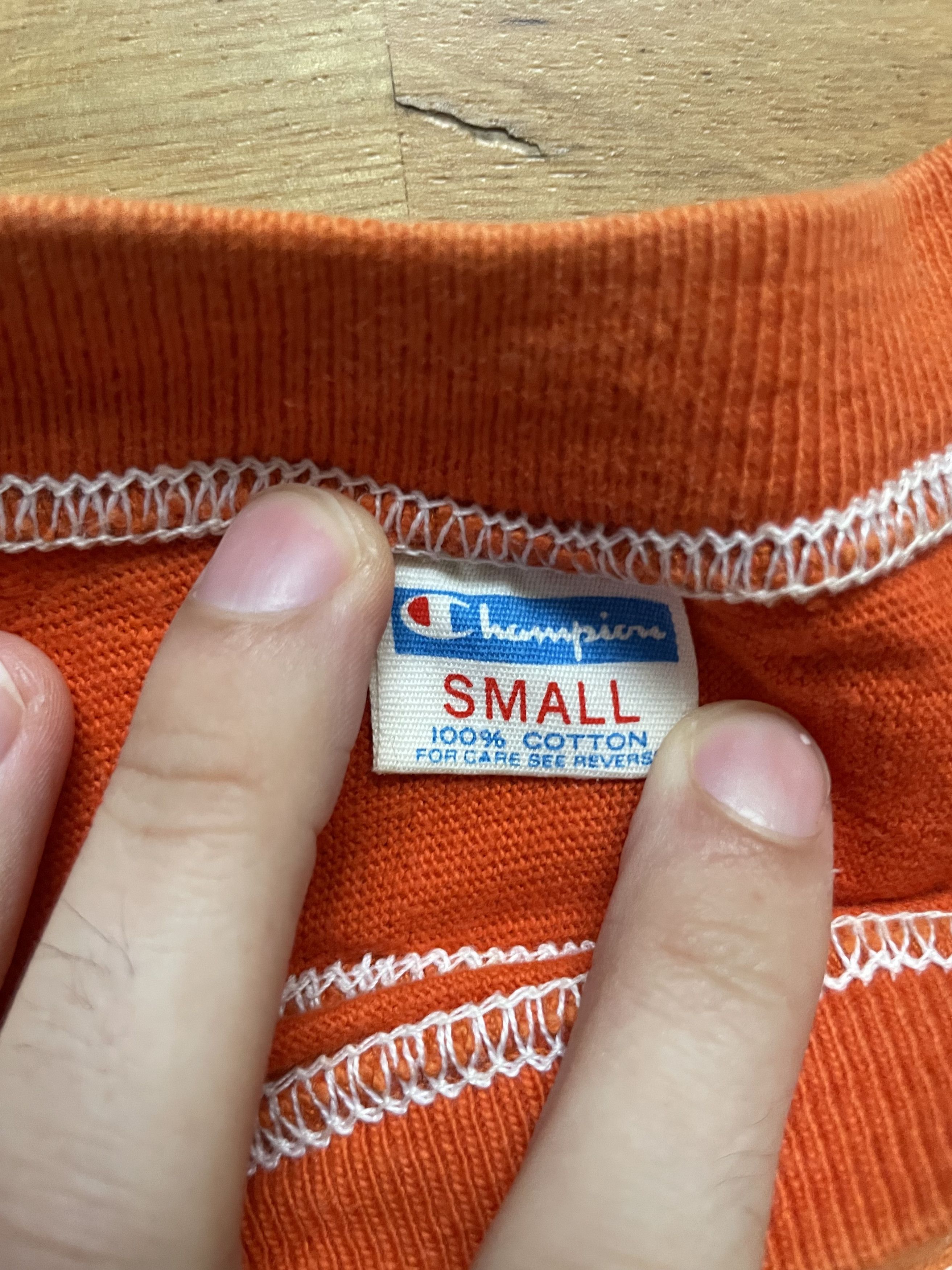 Champion × Vintage Vintage blue-bar champion college shirt Size US S / EU 44-46 / 1 - 2 Thumbnail