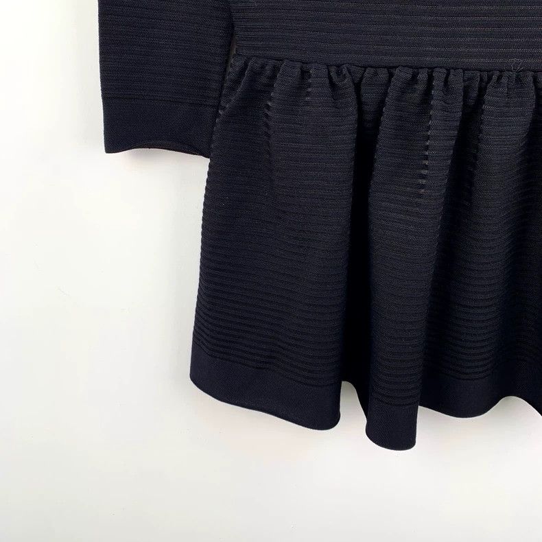 Dior Dior Black silk V-neck long-sleeved dress Size XS / US 0-2 / IT 36-38 - 4 Thumbnail