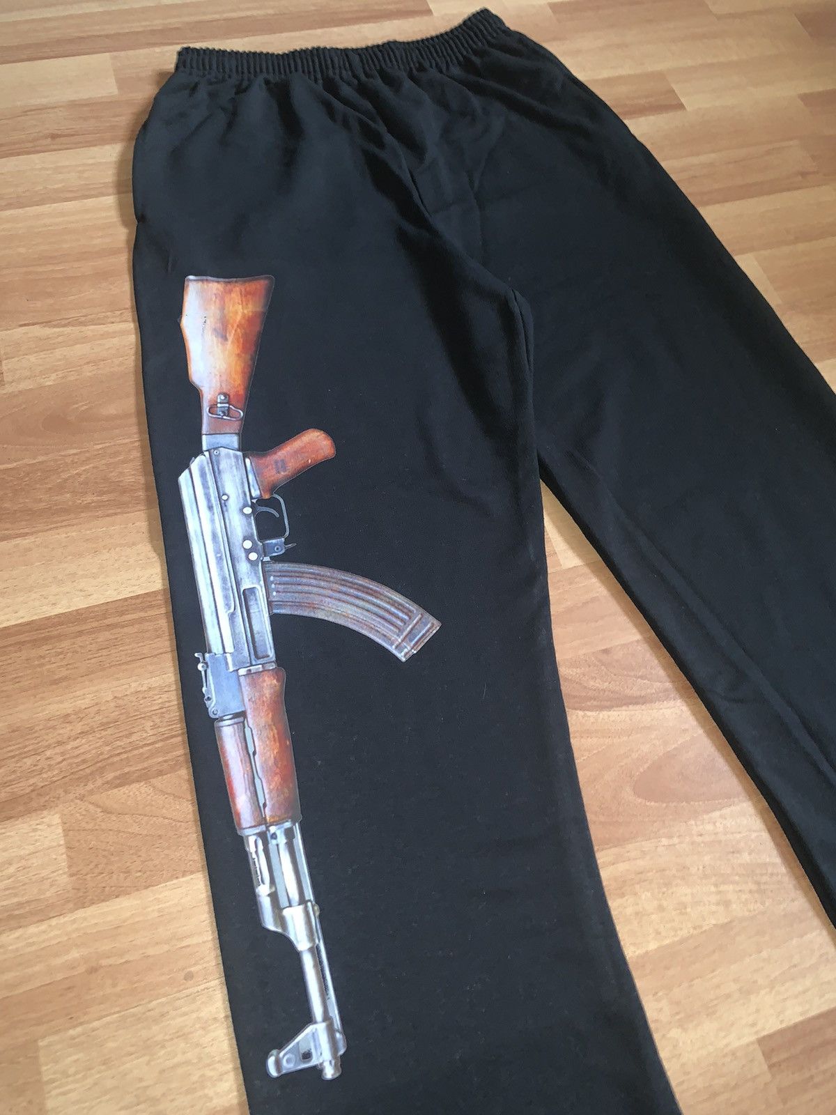 Japanese Brand Black AK47 Sweatpants V2 Size US 32 / EU 48 - 2 Thumbnail