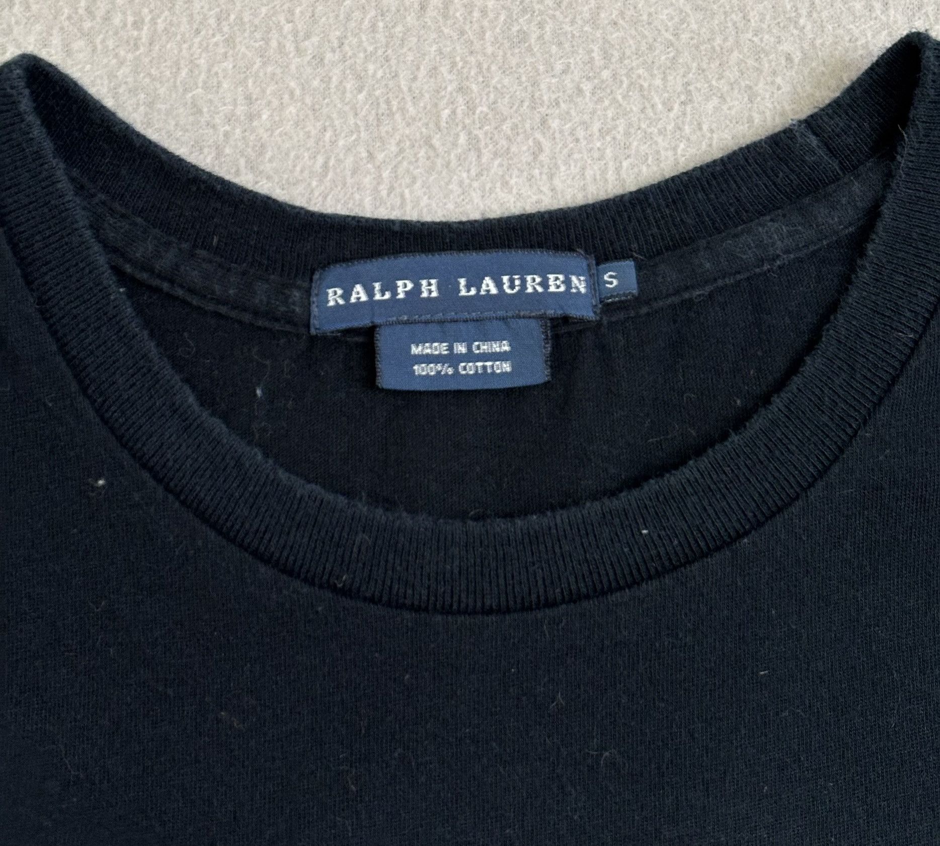 Ralph Lauren × Vintage Ralph Lauren MCMLXVII Black T-shirt Small Size S / US 4 / IT 40 - 8 Thumbnail