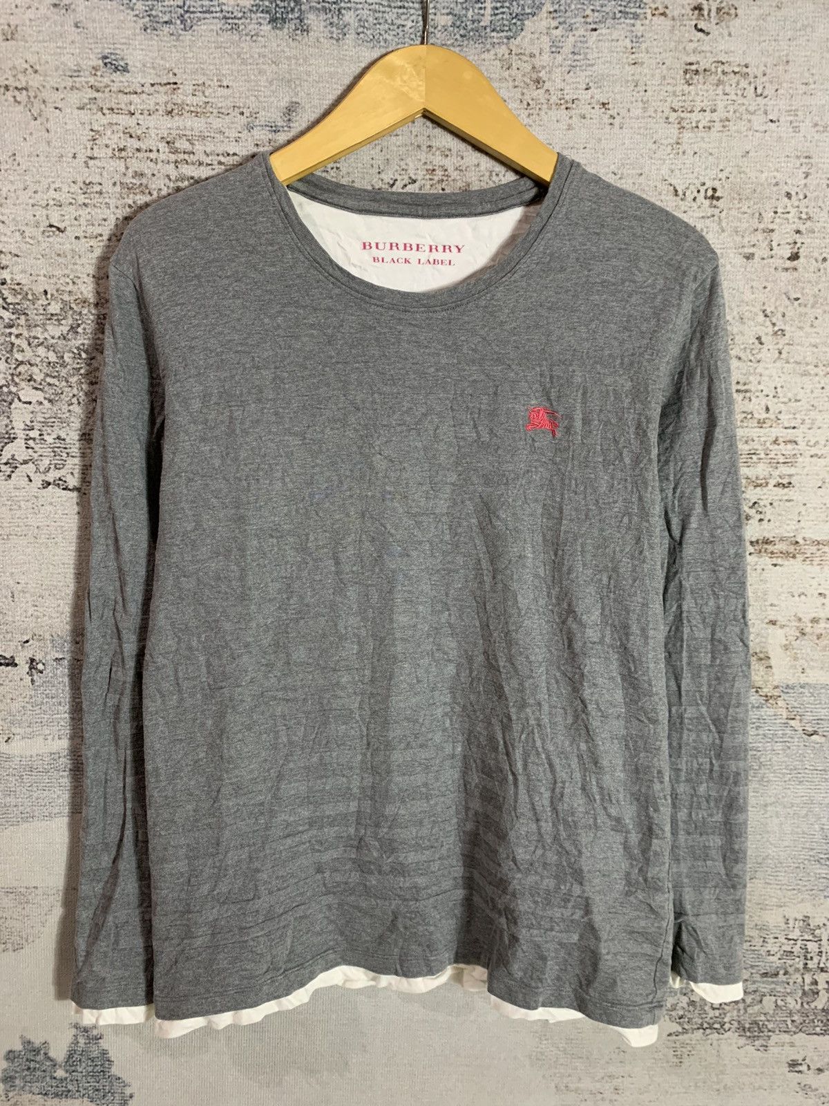 Burberry × Designer Burberry Rare Black Label Longsleeve JAPAN Size US L / EU 52-54 / 3 - 1 Thumbnail