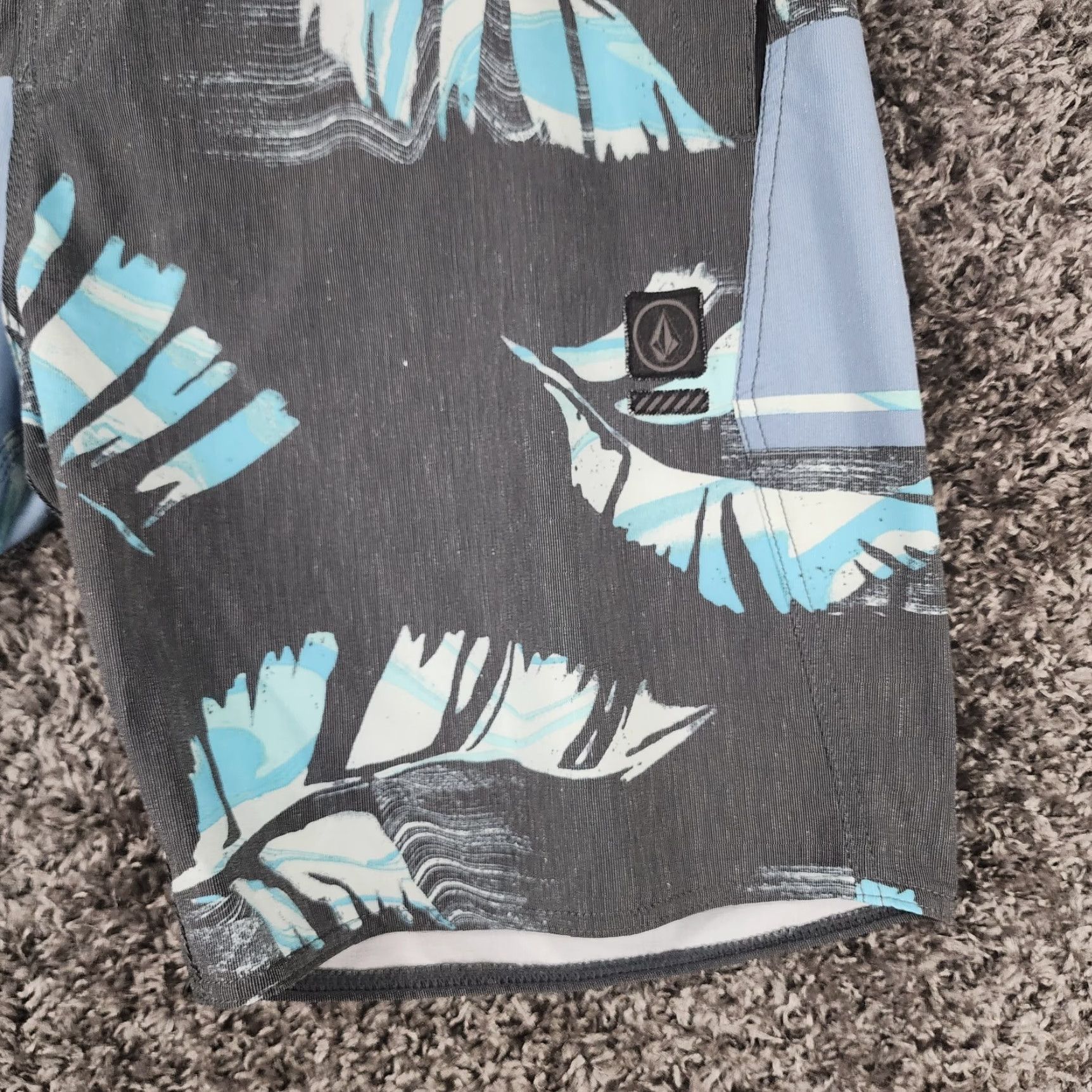 Volcom Volcom Stoneys Board Shorts Mens 38 Blue Black Size US 38 / EU 54 - 2 Thumbnail