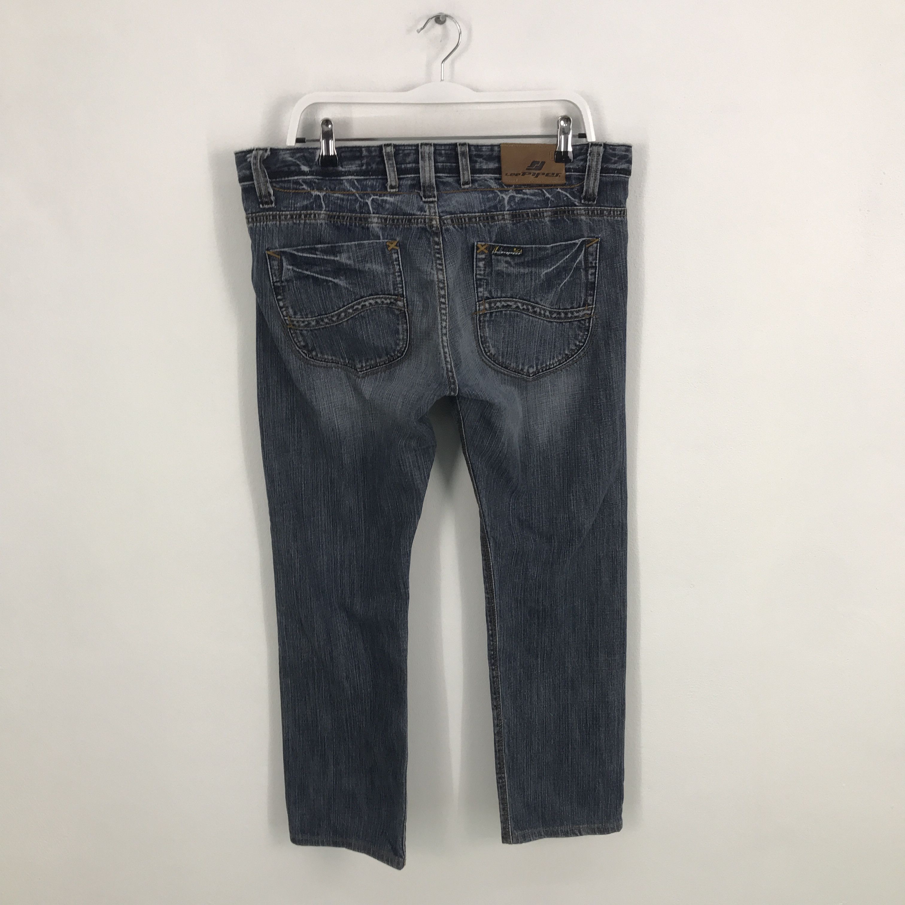 Lee Rare Lee piper distressed denim jeans pants Size US 34 / EU 50 - 5 Thumbnail