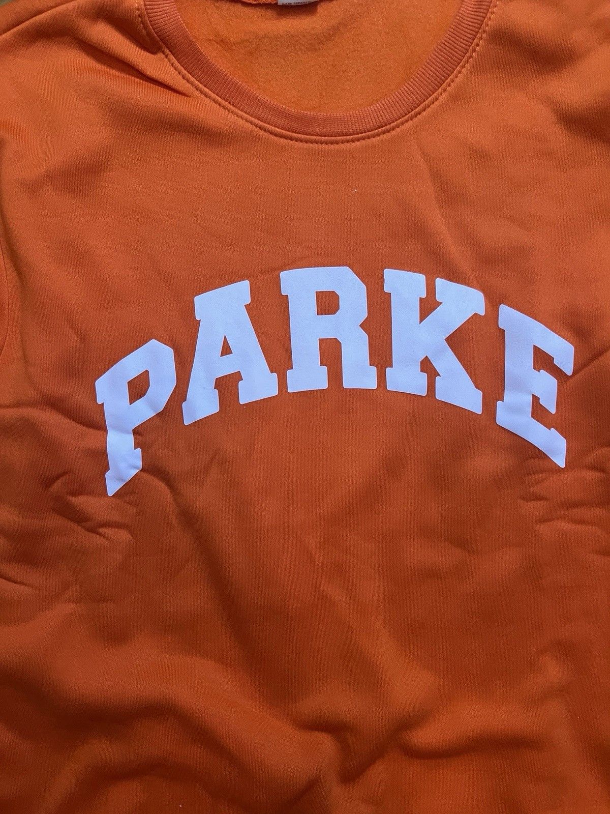 Other PARKE Varsity Crewneck Sweatshirt Orange Oversized Size L / US 10 / IT 46 - 6 Thumbnail