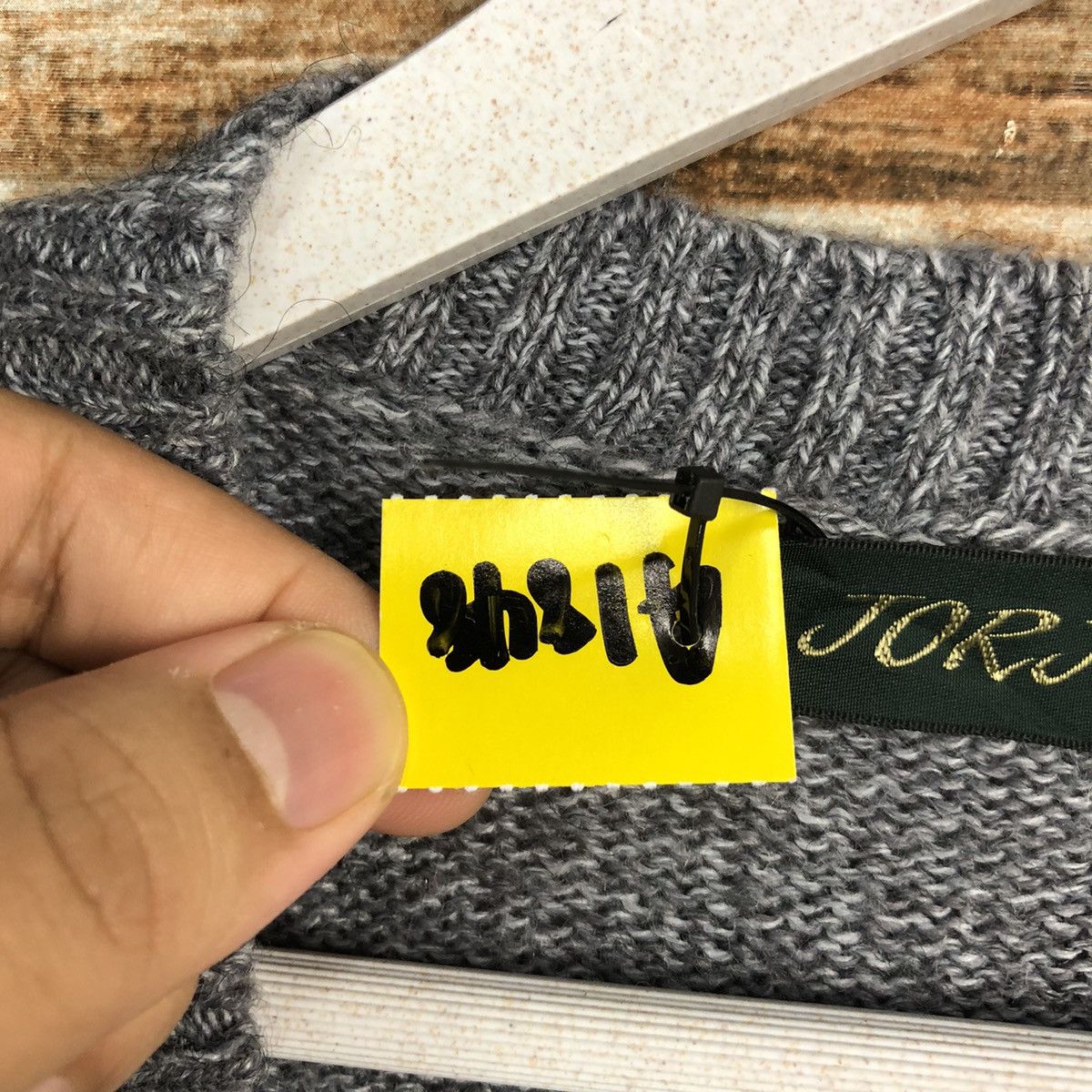 Homespun Knitwear Jorjet vintage Grey sweater Knitwear #A1898 Size US L / EU 52-54 / 3 - 10 Thumbnail