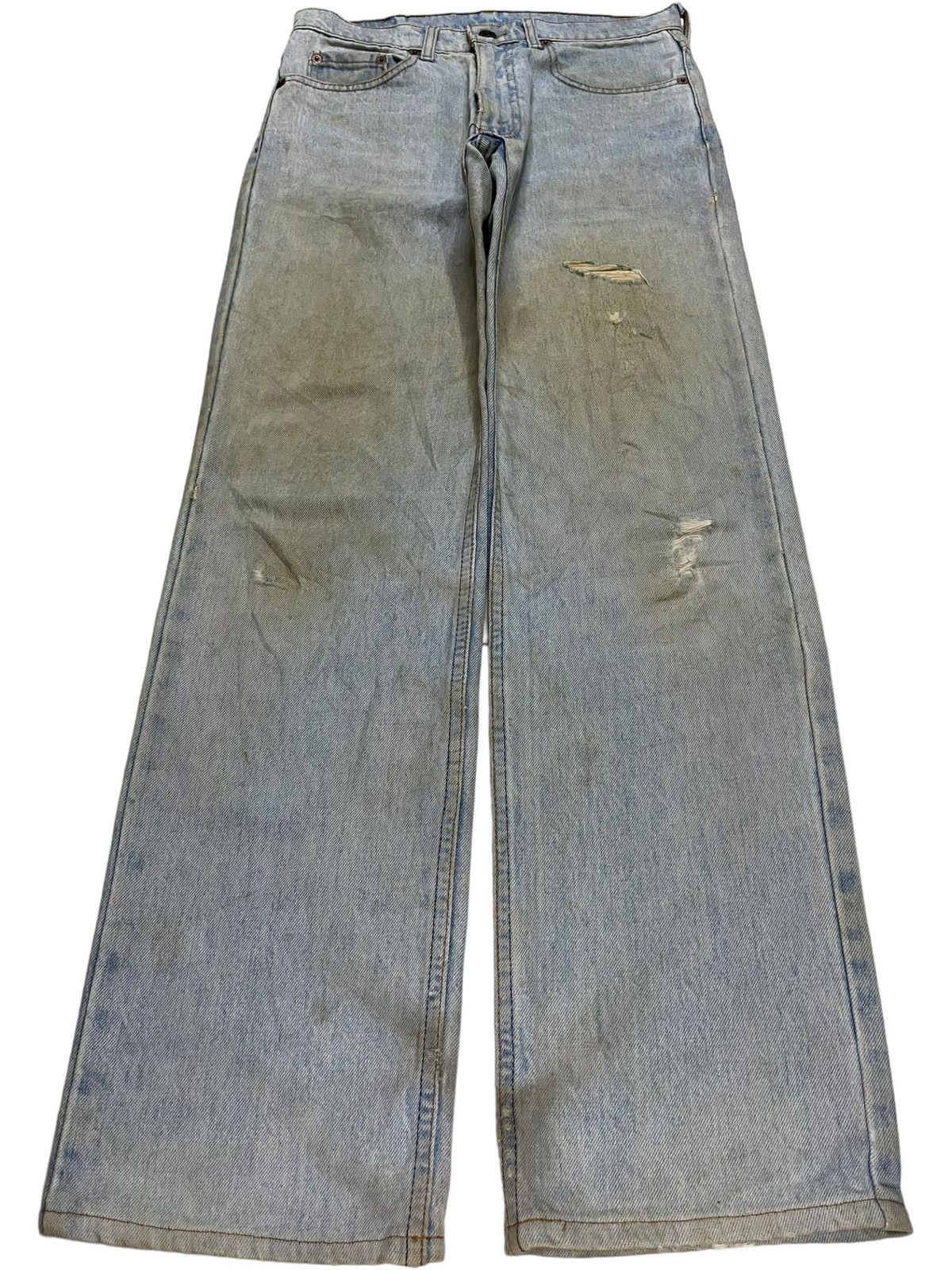 Levi's × Levi's Vintage Clothing Vintage 90s Levis 515 Mud Wash Distressed Loose Jeans Size US 29 - 1 Thumbnail