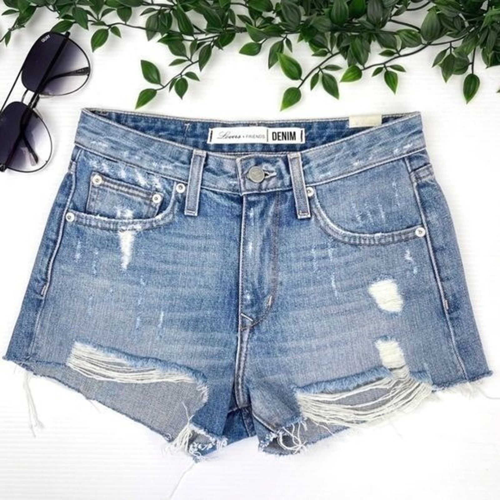Other Lovers + Friends Revolve Denim Jack High Rise Distressed Size 26" / US 2 / IT 38 - 7 Thumbnail