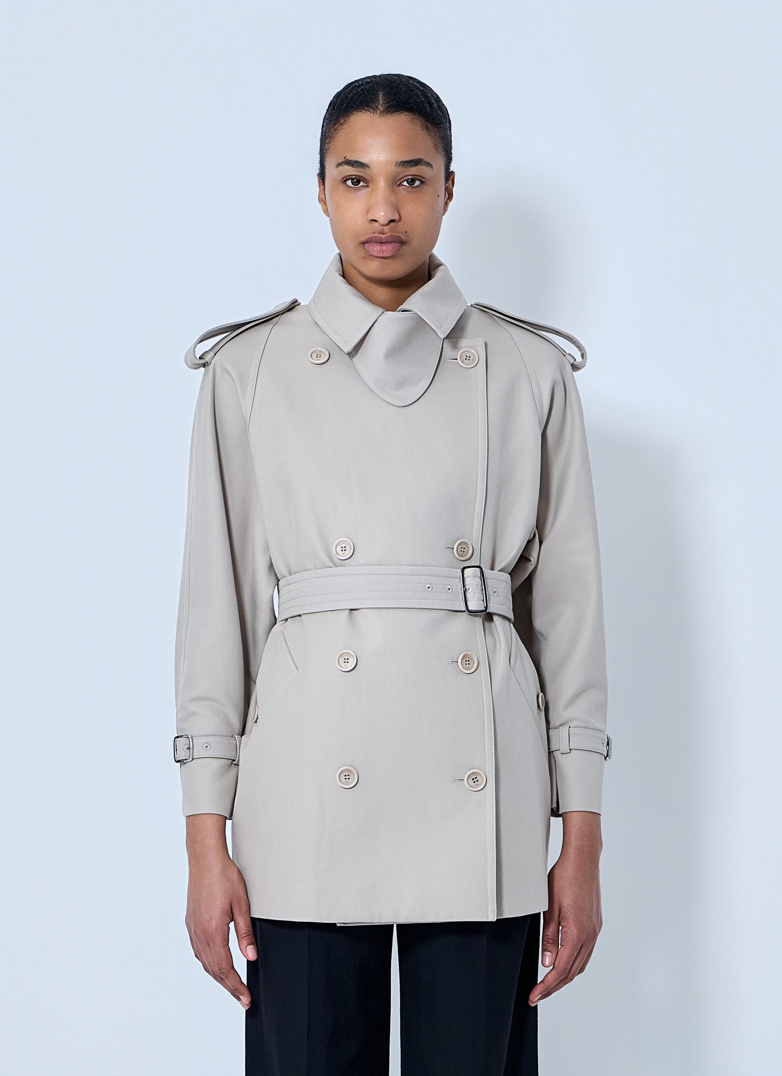 Max Mara Double-Breasted Trench Coat Size M / US 6-8 / IT 42-44 - 1 Thumbnail