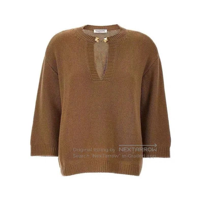 Valentino Valentino Women's Studded Long-Sleeve Sweater. Size US S / EU 44-46 / 1 - 1 Thumbnail