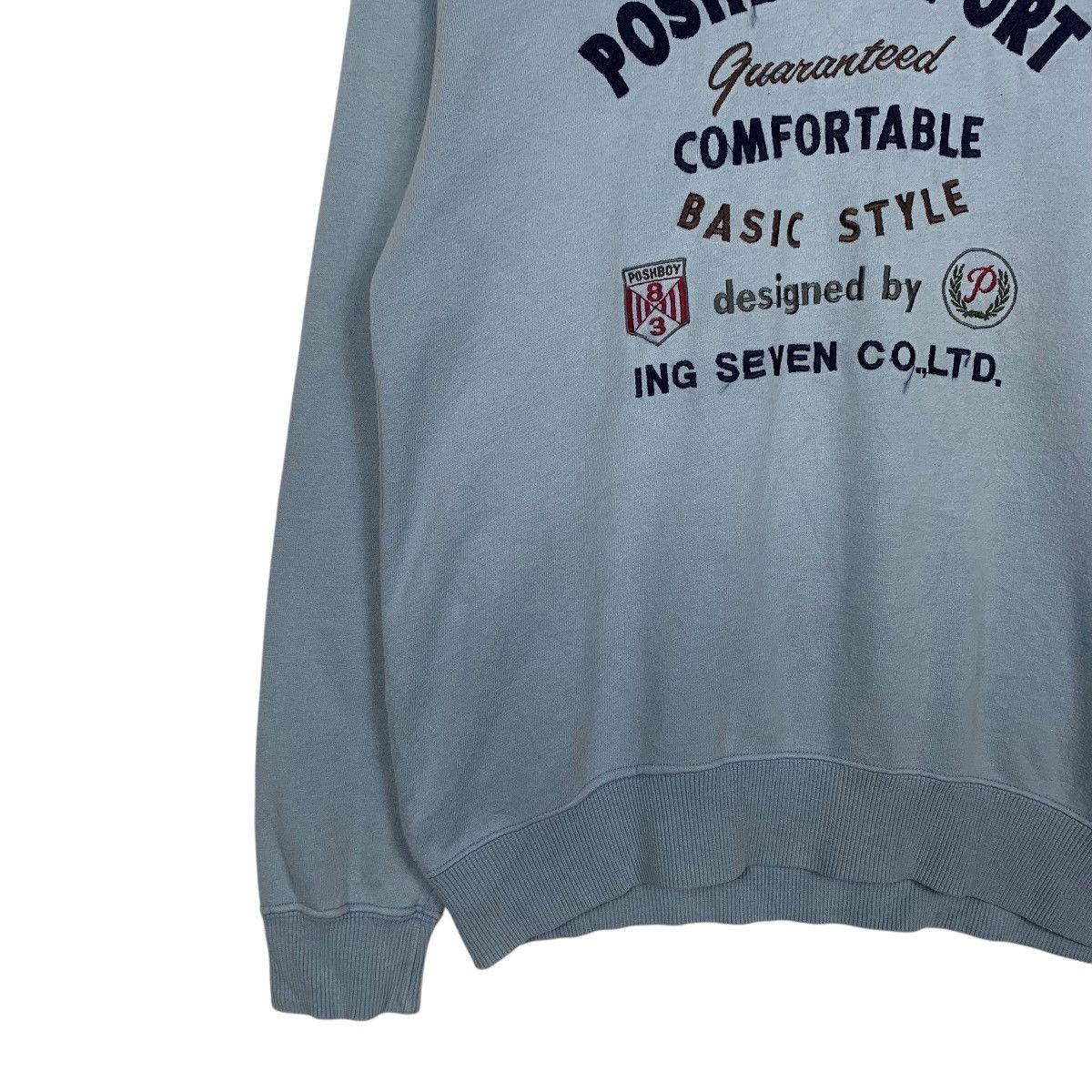 Japanese Brand Poshboy Sport Crewneck Sweatshirt Size US M / EU 48-50 / 2 - 3 Thumbnail