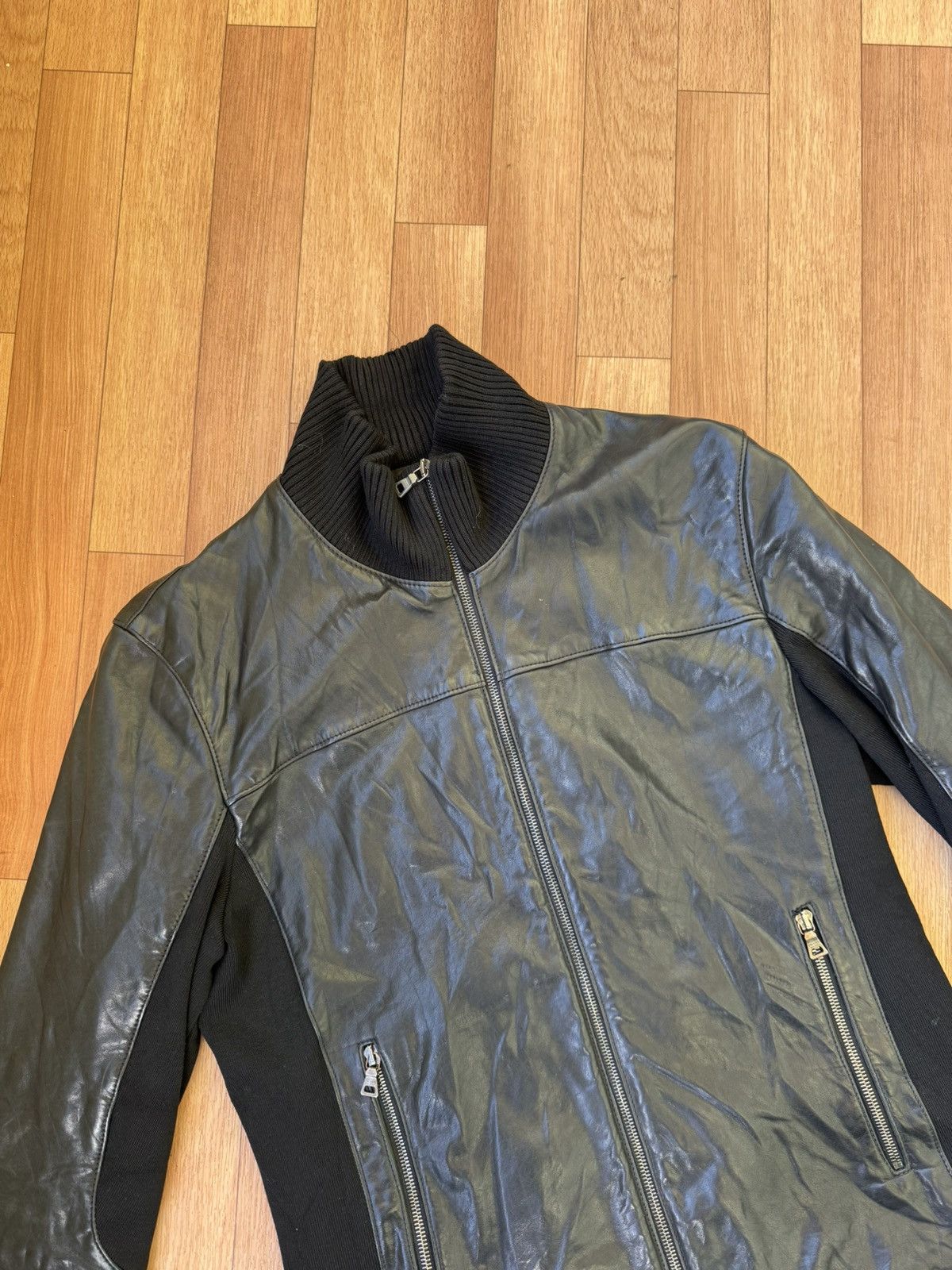 Prada 🕷️💥 Prada leather jacket made like Rick owens Size US M / EU 48-50 / 2 - 4 Thumbnail