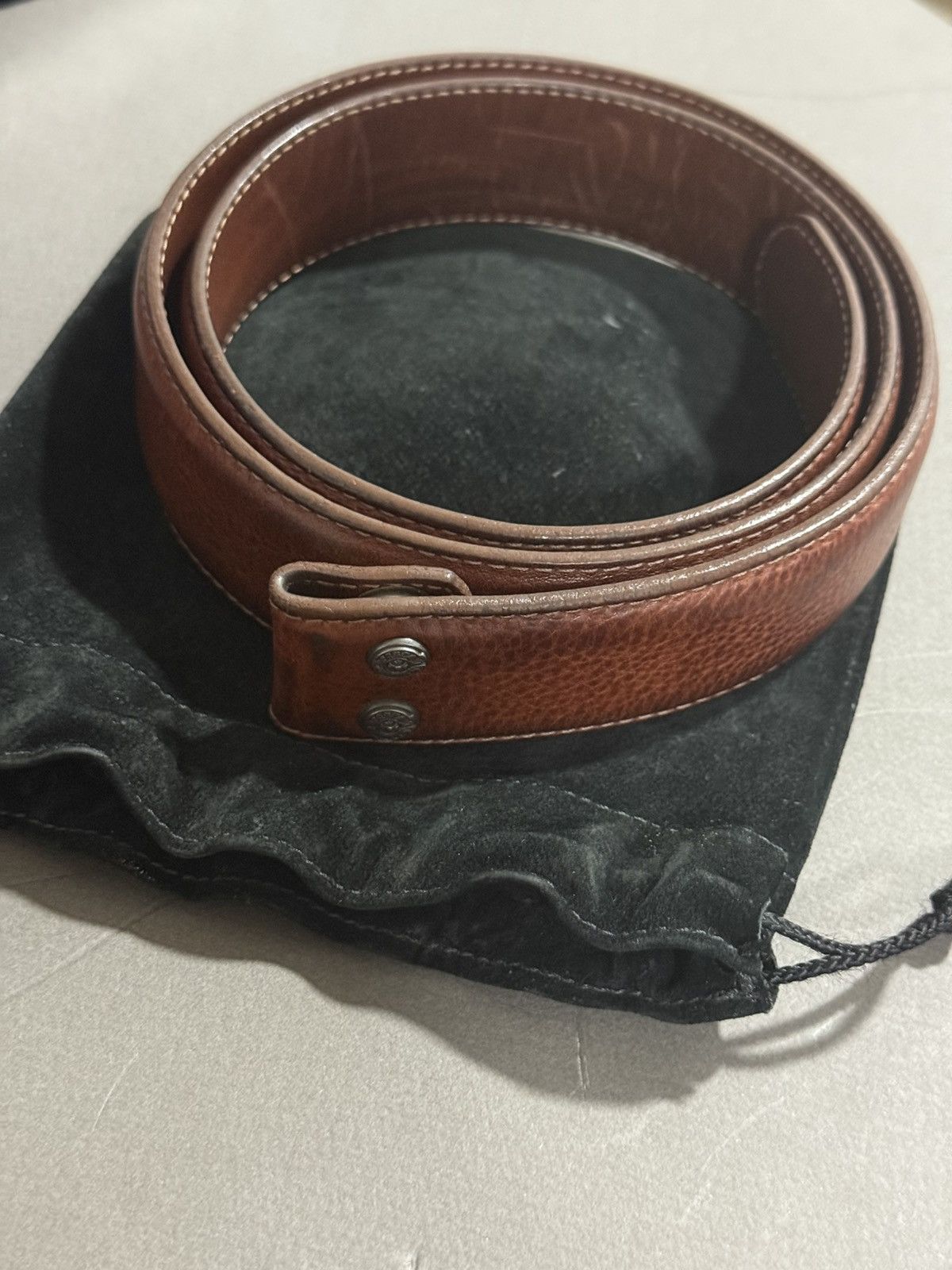 Chrome Hearts Chrome Hearts Vintage Brown leather belt strap Size 34 - 2 Thumbnail