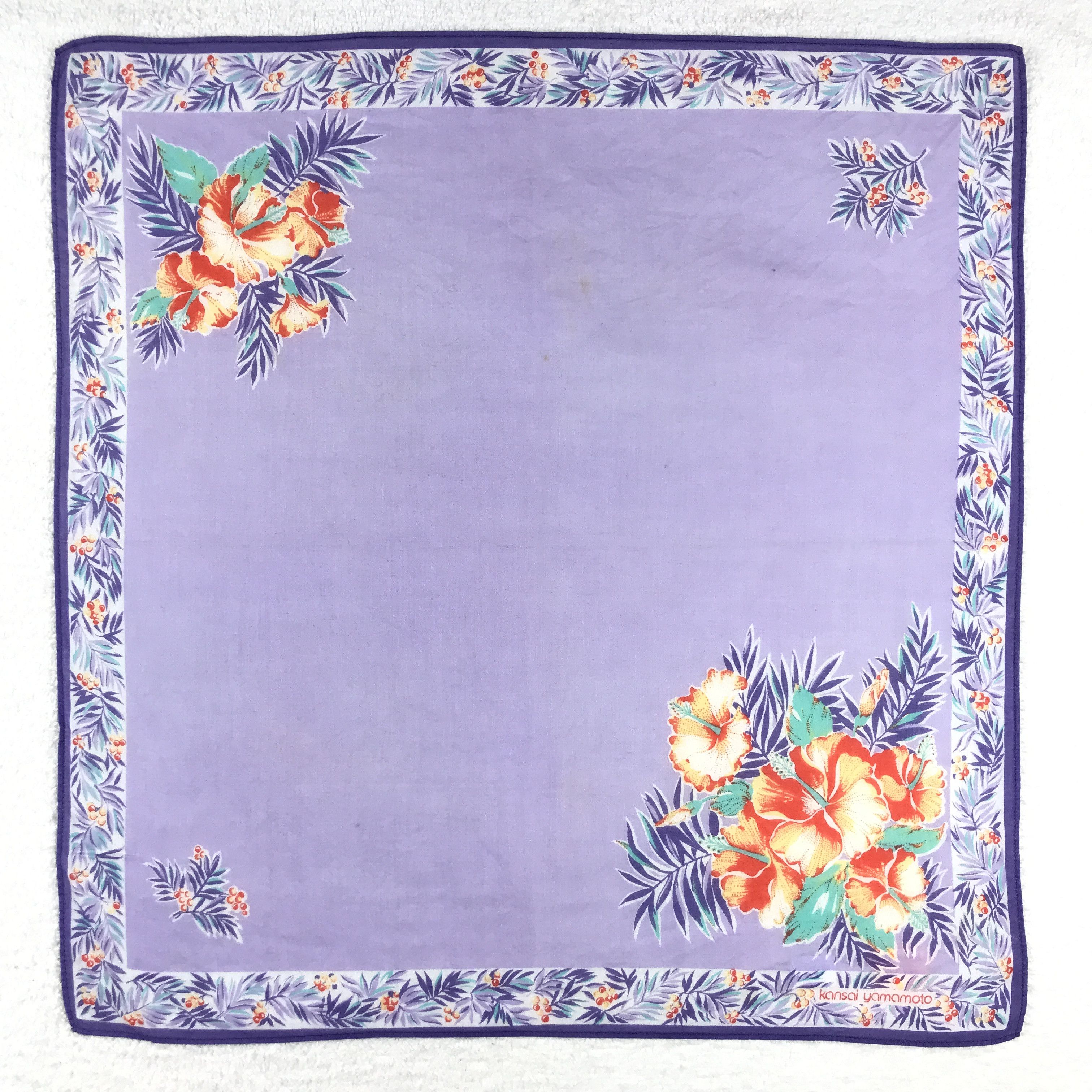 Japanese Brand × Kansai Yamamoto × Vintage Vintage Kansai Yamamoto Bandana Neckerchief Handkerchief Size ONE SIZE - 1 Thumbnail