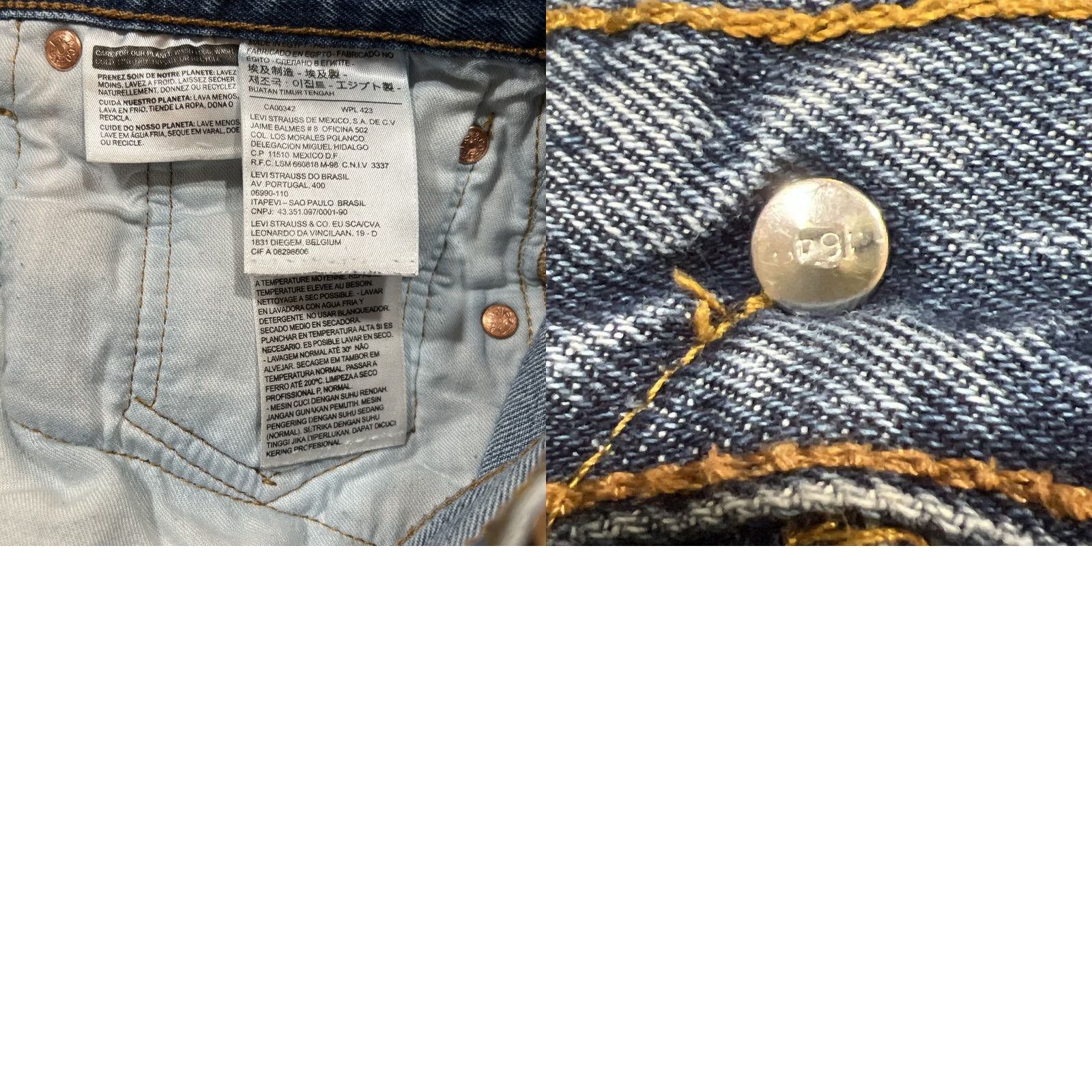 Levi's VINTAGE Levi’s 501 Jeans Men’s 34x32 Blue Denim Straight Leg Y2K Fade 5-Pocket Logo Classic Regular Waist 34 Inseam 30 USA 90s Theme Size US 34 / EU 50 - 10 Thumbnail