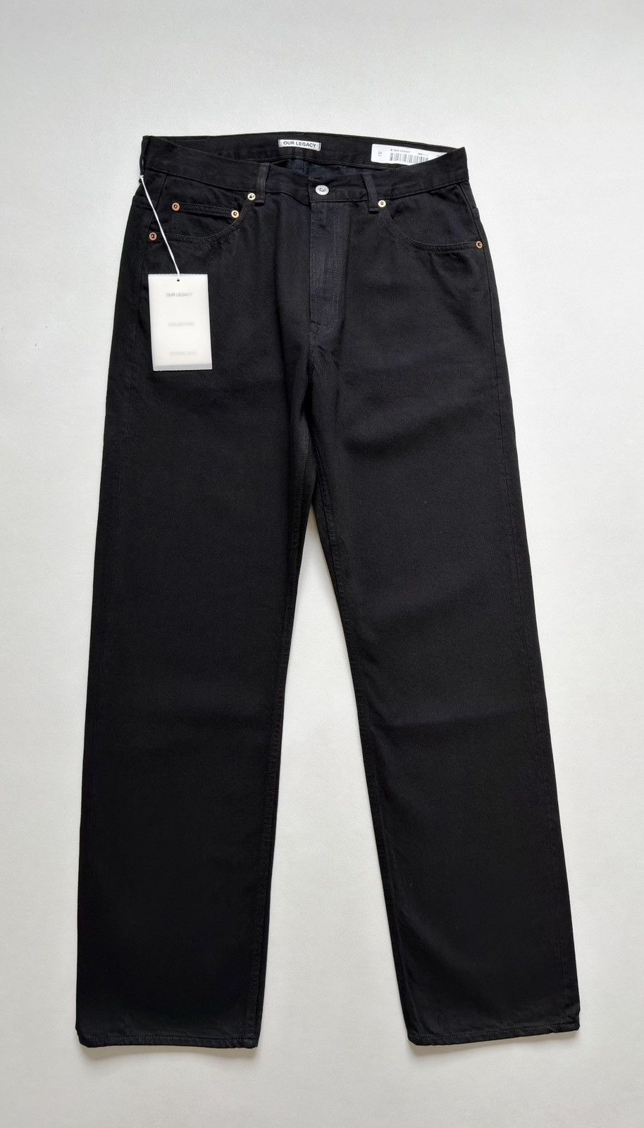 Our Legacy Washed Black Denim ‘Second Cut’ Jeans Size US 34 / EU 50 - 1 Thumbnail