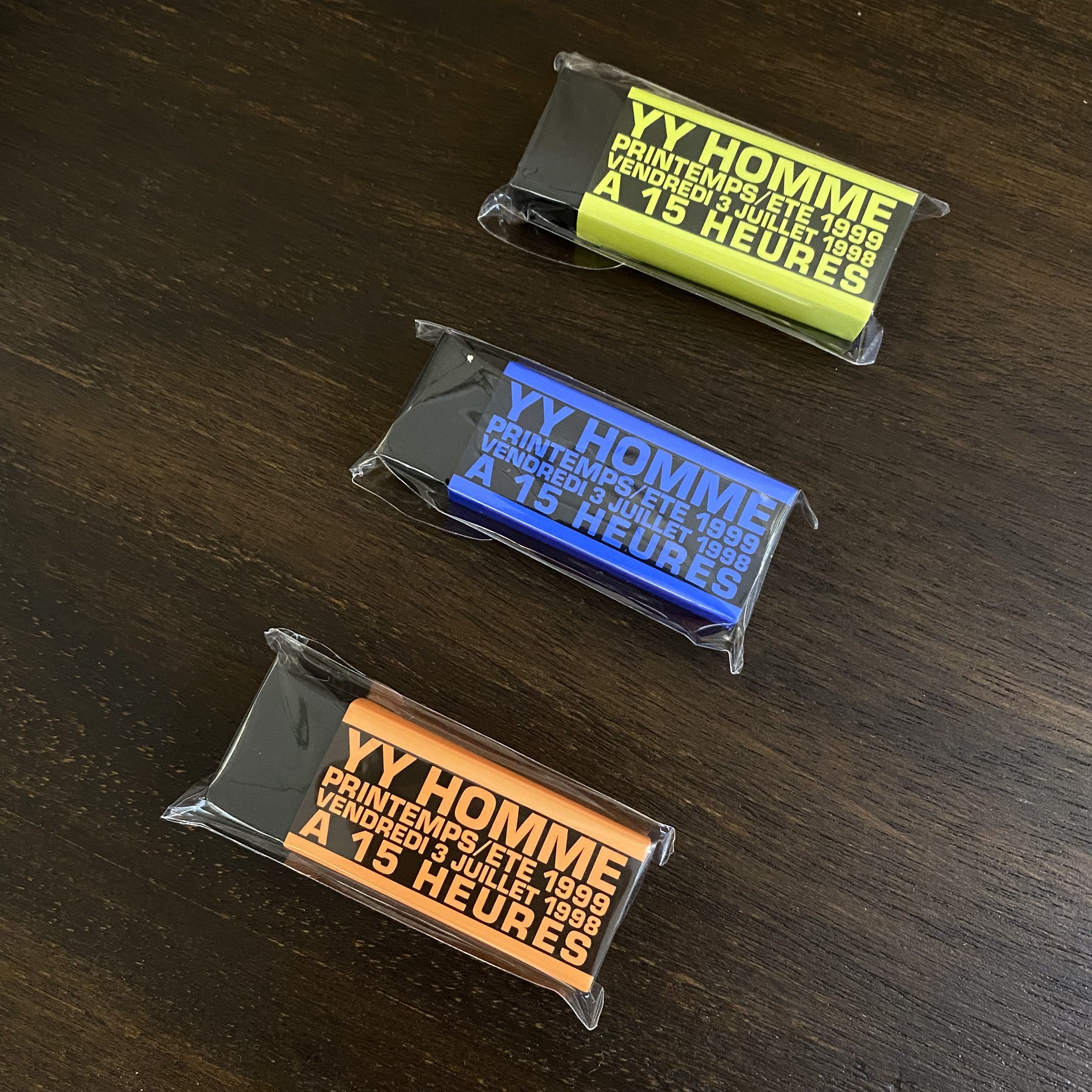 Yohji Yamamoto Yohji Yamamoto Pour Homme Eraser Set SS99 Show Invite Size ONE SIZE - 5 Thumbnail