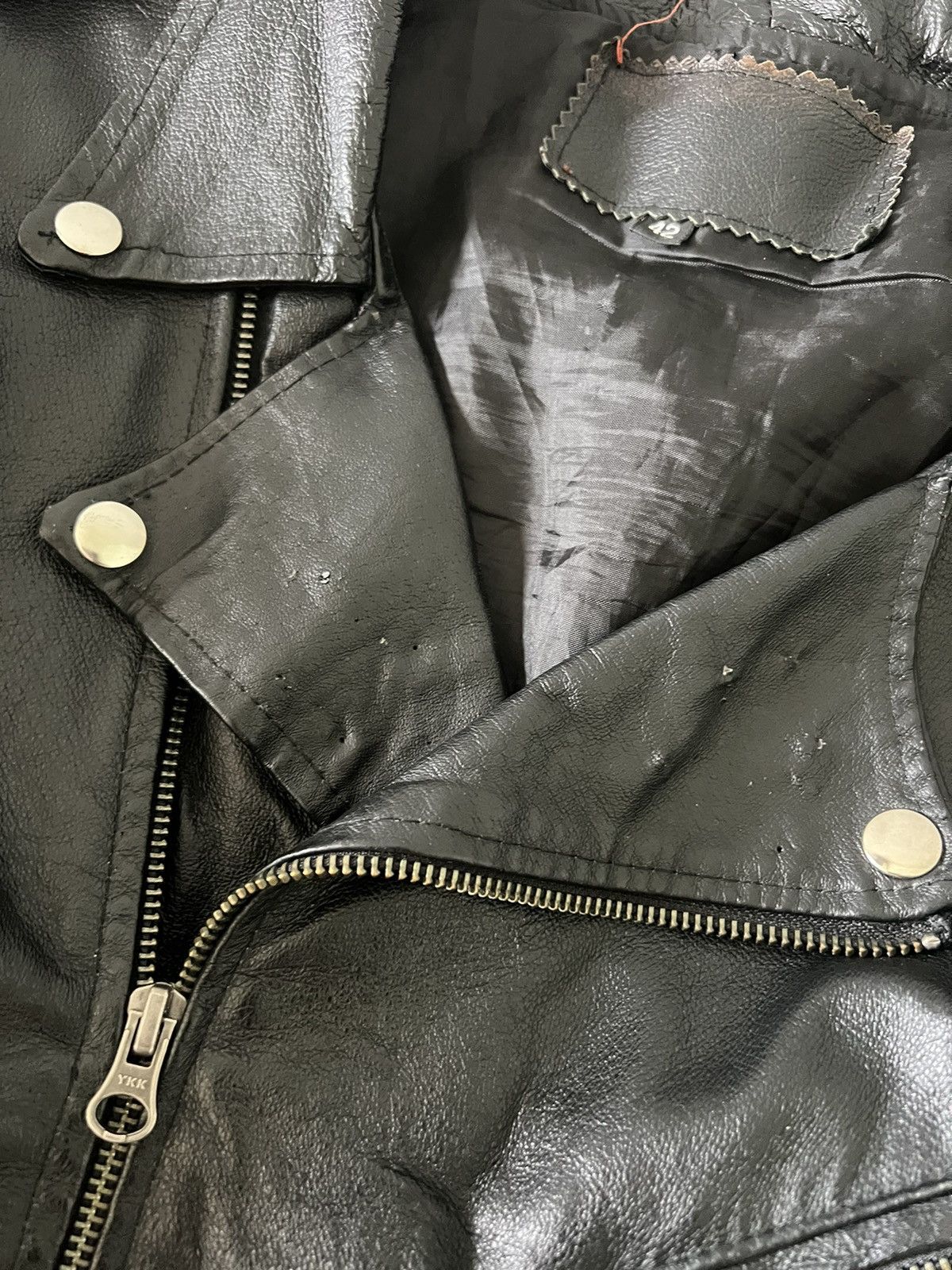 Vintage Vintage archive lgb if6was9 style leather jacket punk 90s Size M / US 6-8 / IT 42-44 - 8 Thumbnail