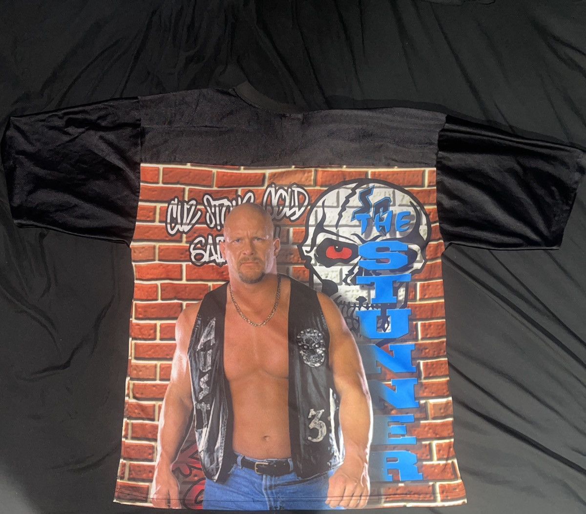 WWF VTG WWF 1999 Stone Cold Steve Austin Jersey Size US L / EU 52-54 / 3 - 2 Thumbnail