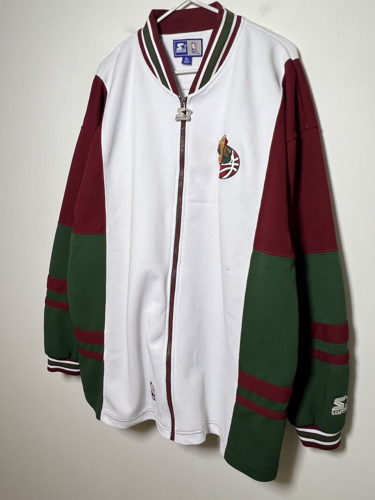 NBA starter seattle supersonics waffle zip sweatshirt Size US XL / EU 56 / 4 - 3 Thumbnail
