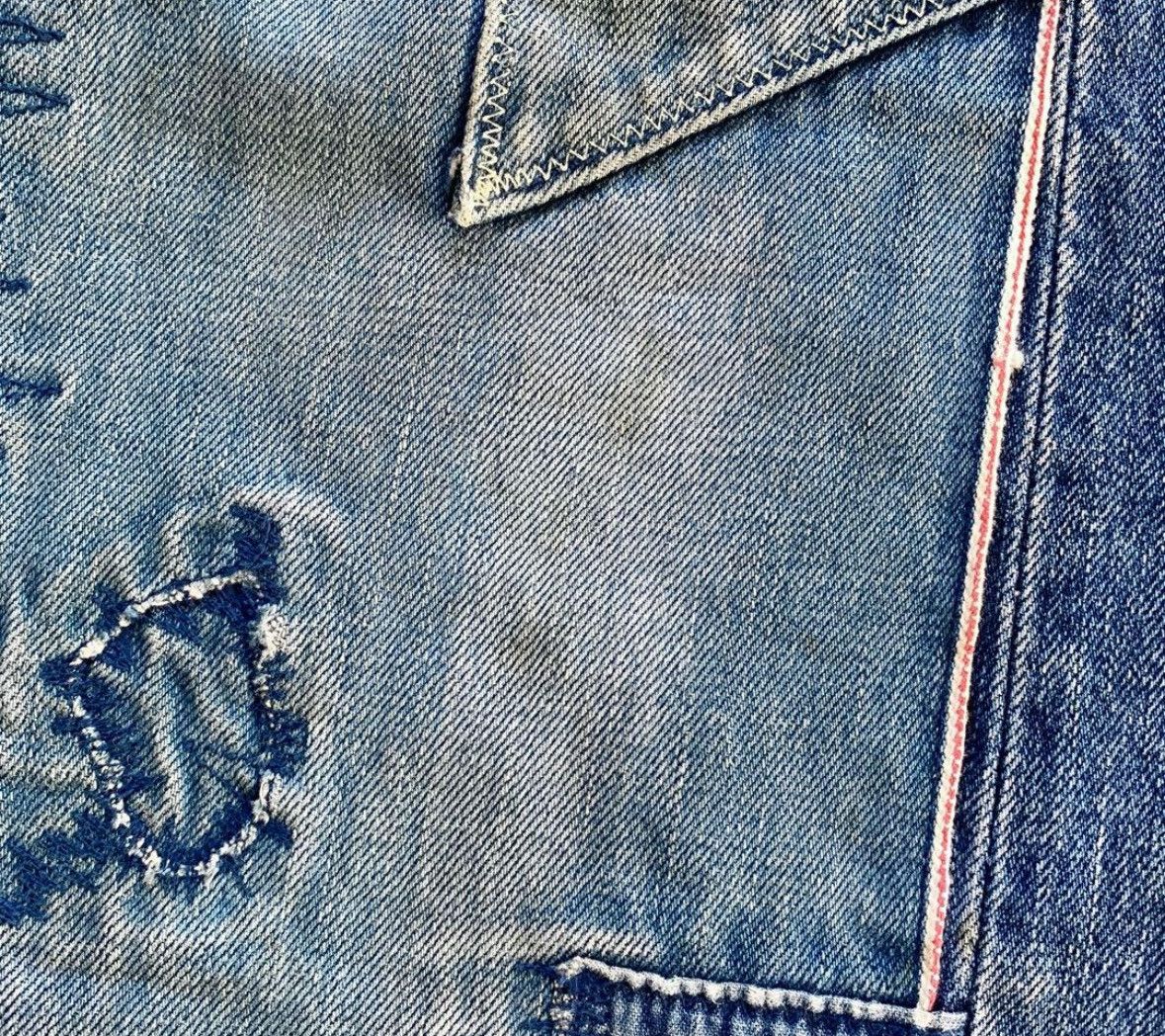 Hysteric Glamour Patch Work Reconstructed Selvedge Japanese Denim Jeans Size US 30 / EU 46 - 3 Thumbnail