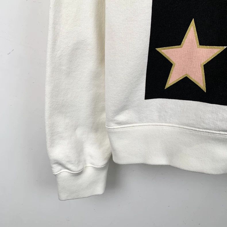 Gucci Gucci White logo star pattern printed round neck cotton hoo Size US M / EU 48-50 / 2 - 4 Thumbnail