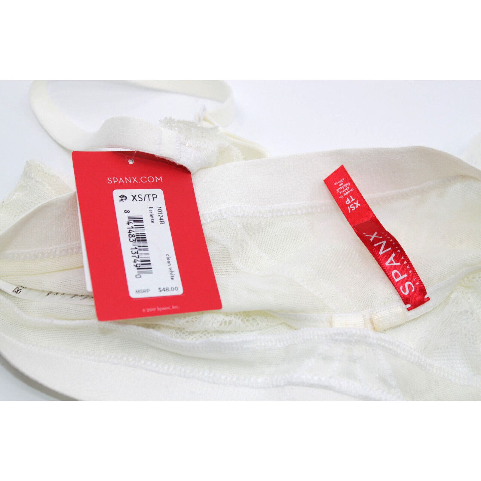 Spanx New SPANX Spotlight On Lace Bralette 10124R White Sz XS $48 Size ONE SIZE - 4 Thumbnail